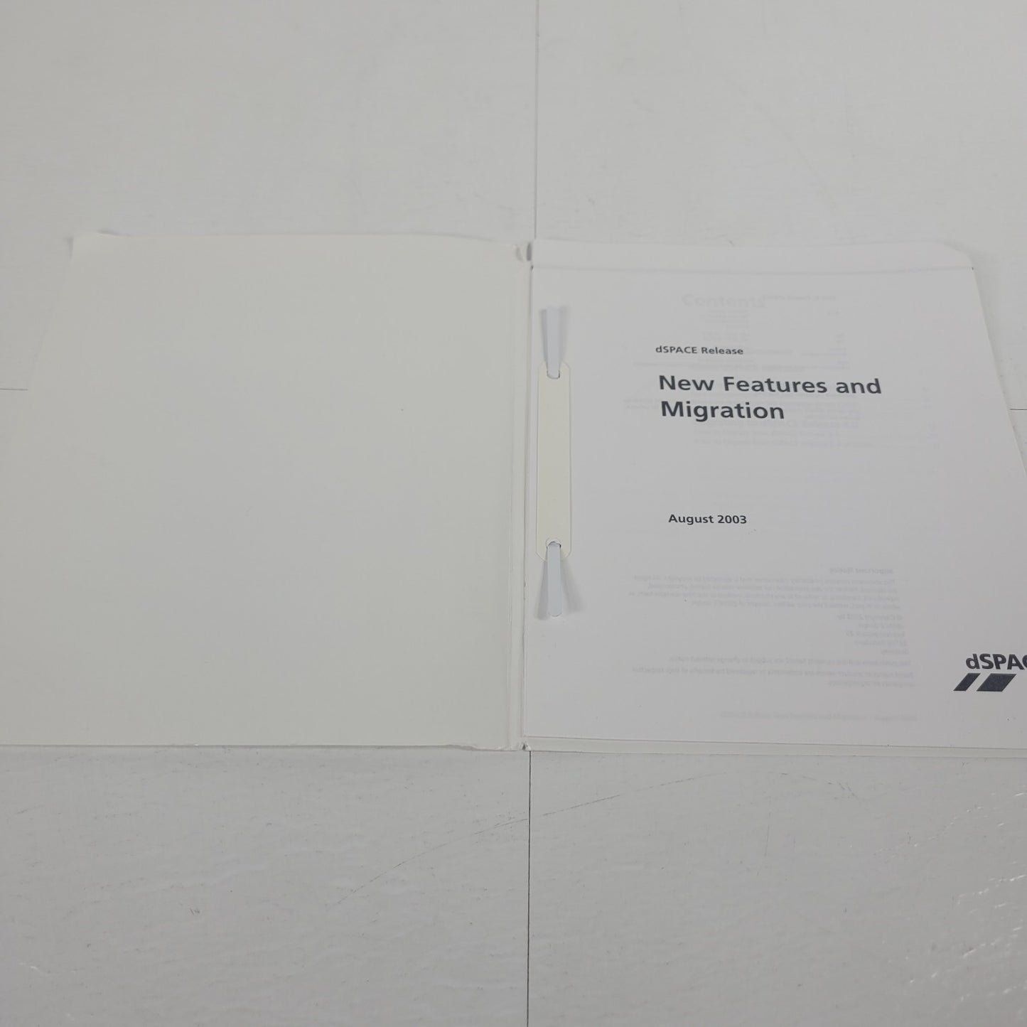dSPACE Release 4.0 New Features & Migration Software Manual Guide August 2003