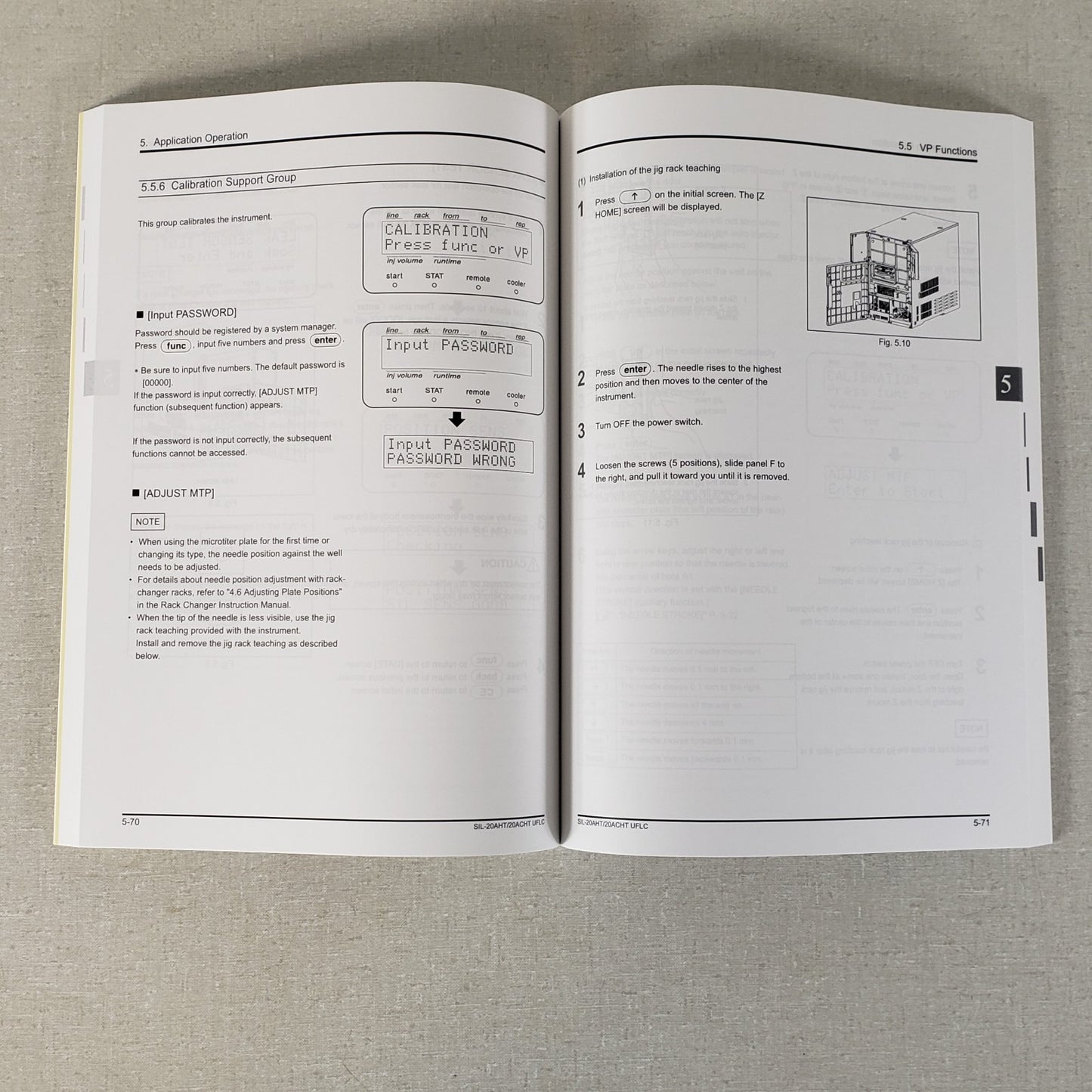 Shimadzu 228-90540N SIL-20AHT SIL-20ACHT UFLC HPLC Autosampler Manual