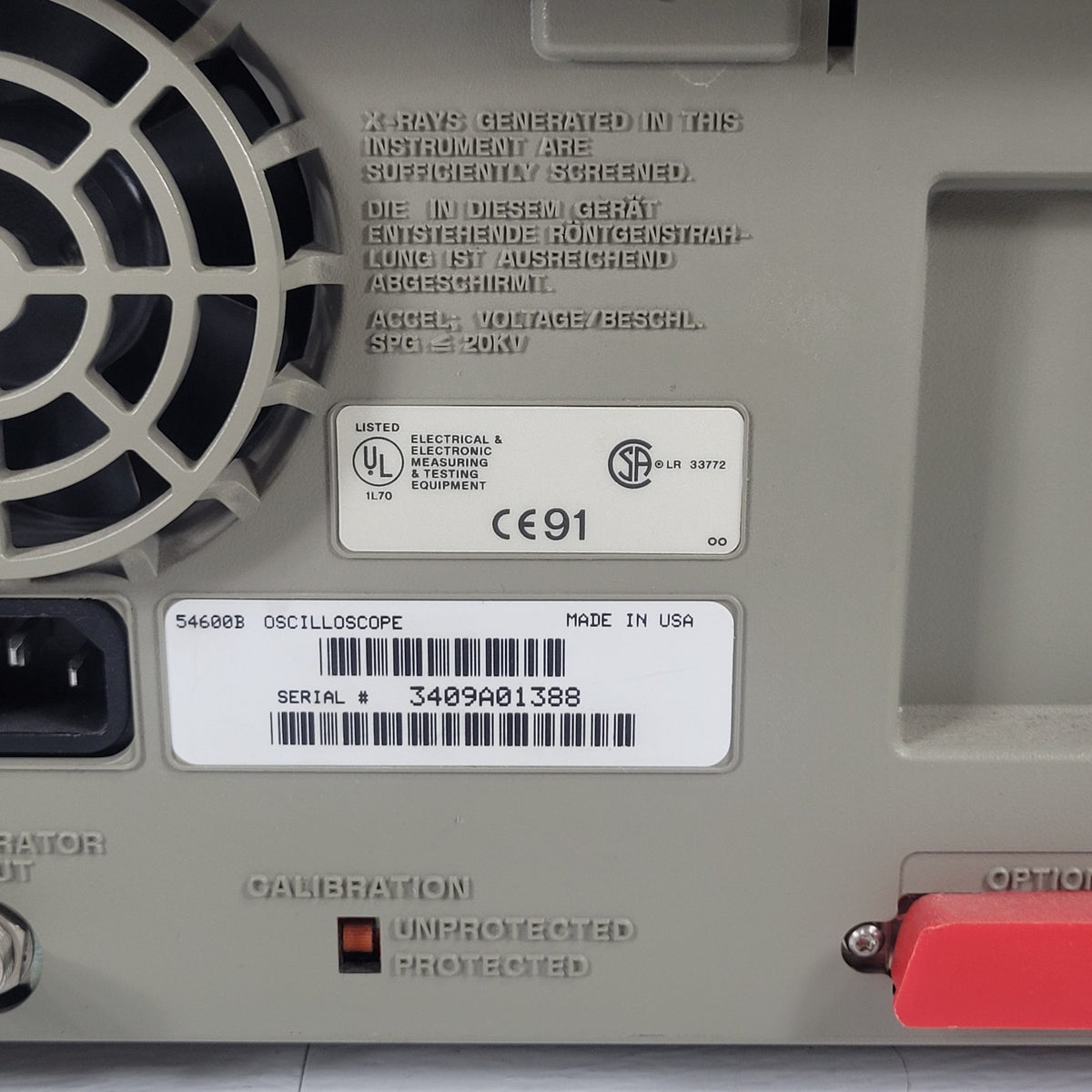 TESTED HP 54600B 100MHz 2-Channel 20MS/s Digital Storage Oscilloscope DSO