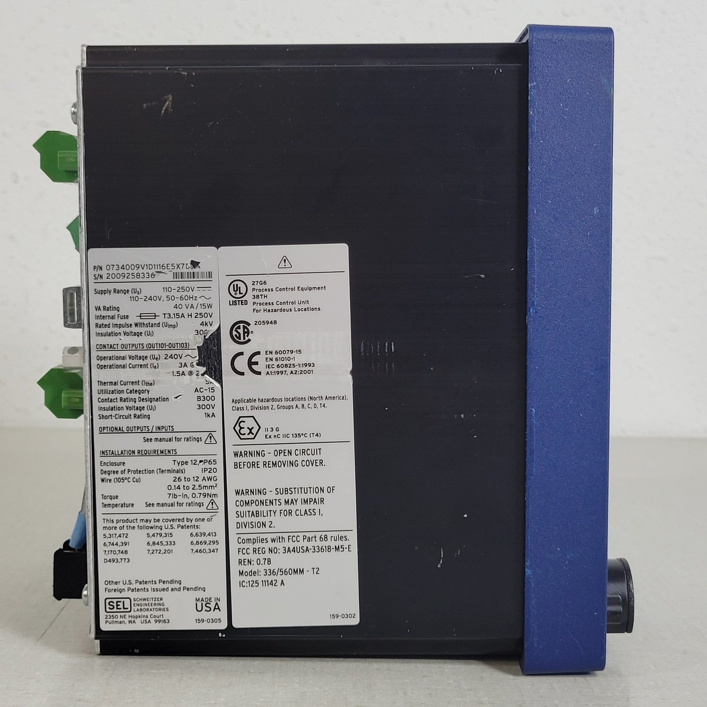 Schweitzer Engineering Laboratories SEL-734 CL10 Advanced Metering System