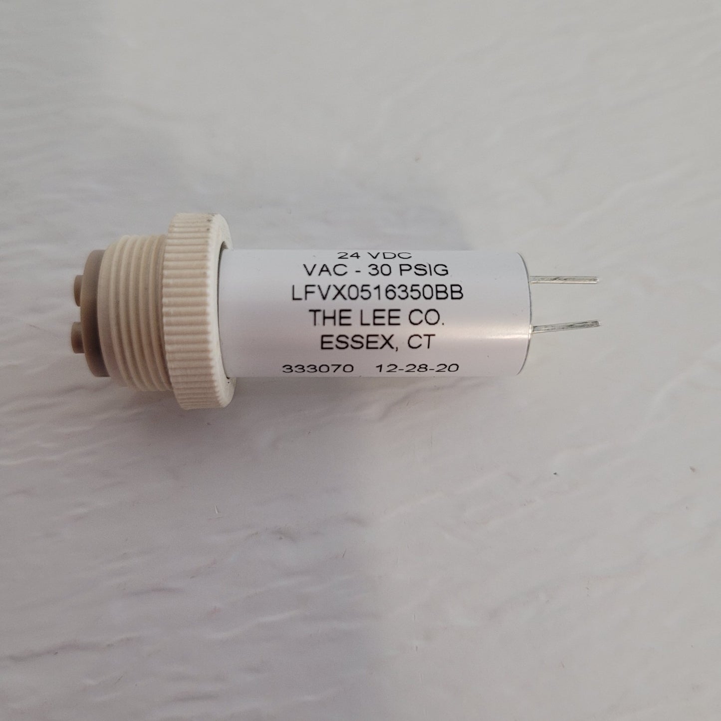 Lee LFVX0516350BB LFV Series 24VDC 2-Way Isolation Solenoid Valve Vacuum 30 PSI