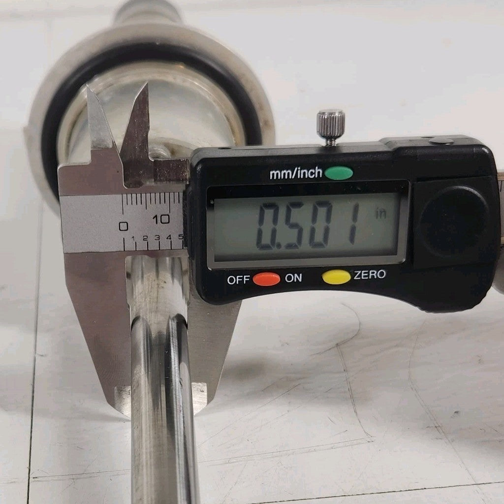Humphrey 6-DP-1 KF50 Pneumatic Vacuum Linear Feedthrough Assembly 1" Stroke