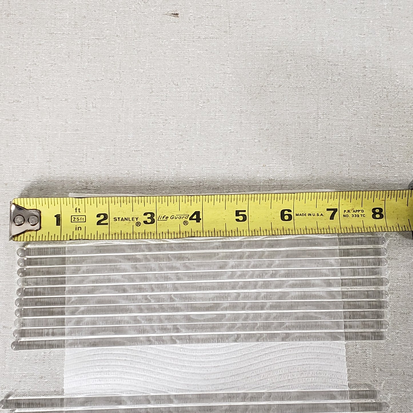 UNBRANDED Set of 43 8" Length Glass Stir Sticks for Experiments, 1/5" Thickness