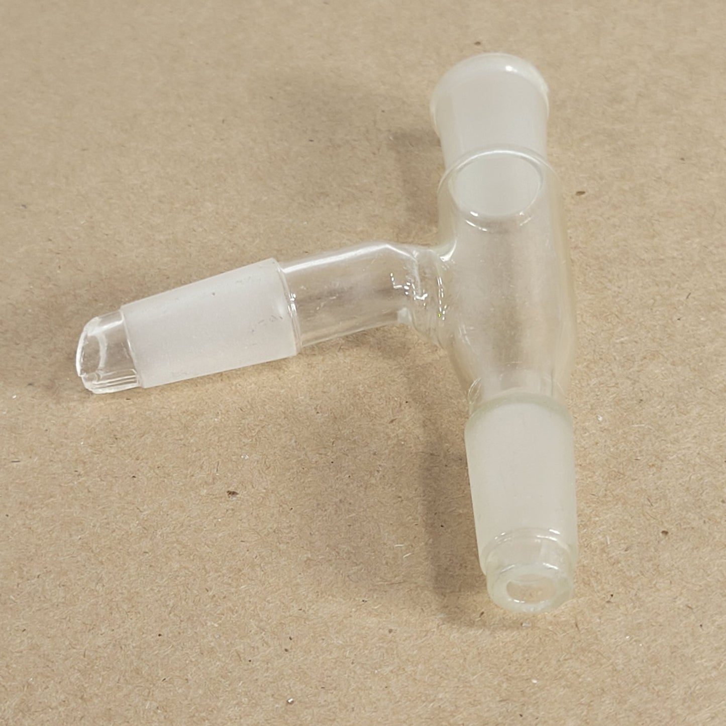 Set Of 2 Pyrex/Unbranded 9000 75° Angle 3-Way Connector 14/20 CN/SN Joints