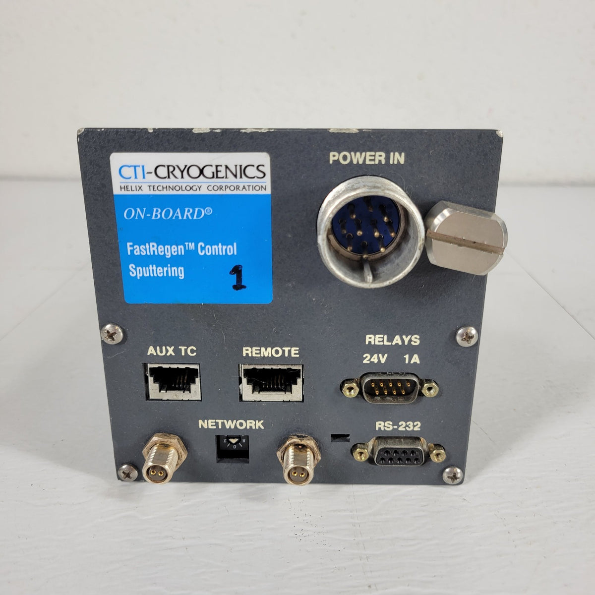 CTI Cryogenics 8113036G001 On-Board FastRegen Sputtering Control Module w/ Panel