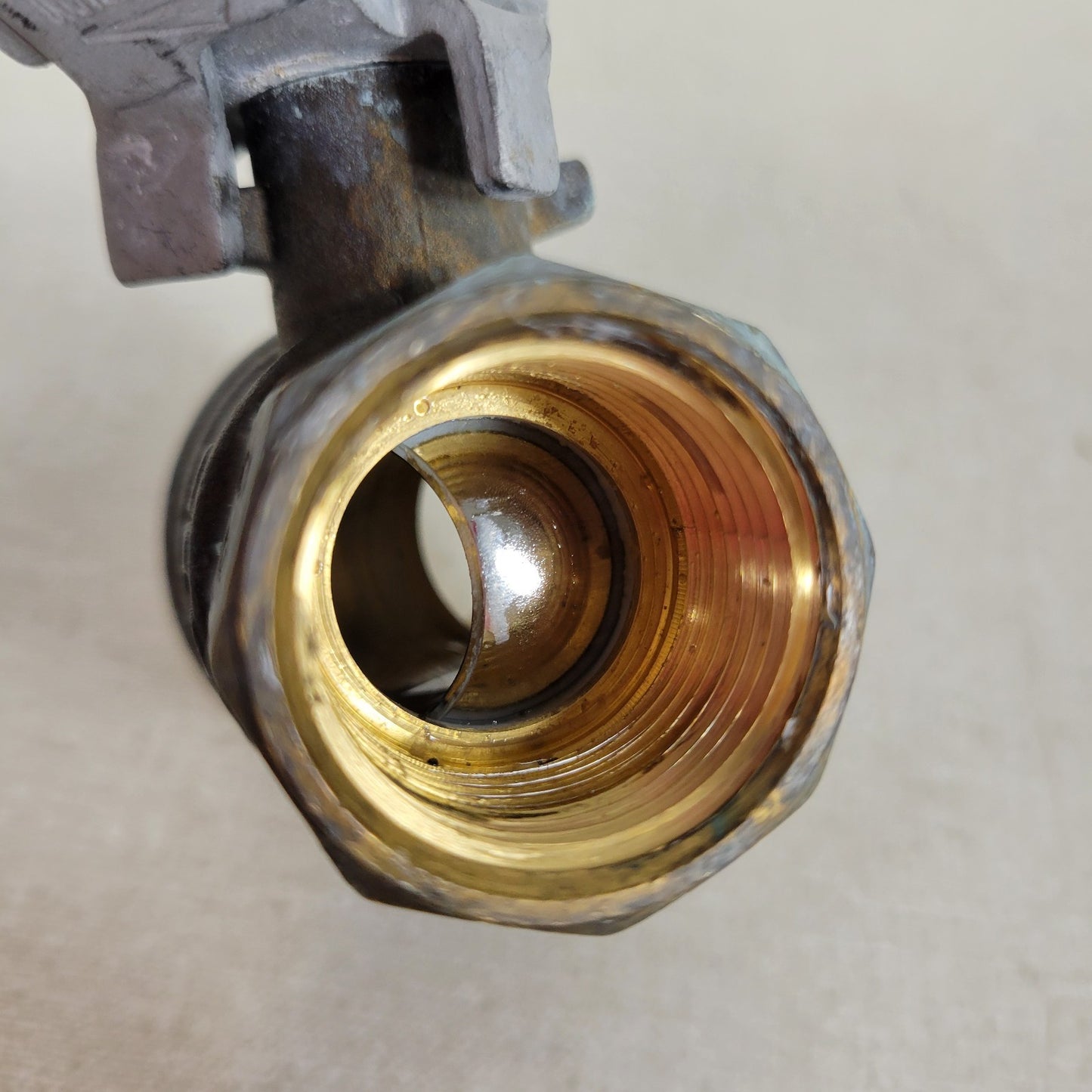 RuB S95E45 3/4" FNPT Brass Full Port Ball Valve 600 CWP Locking Handle