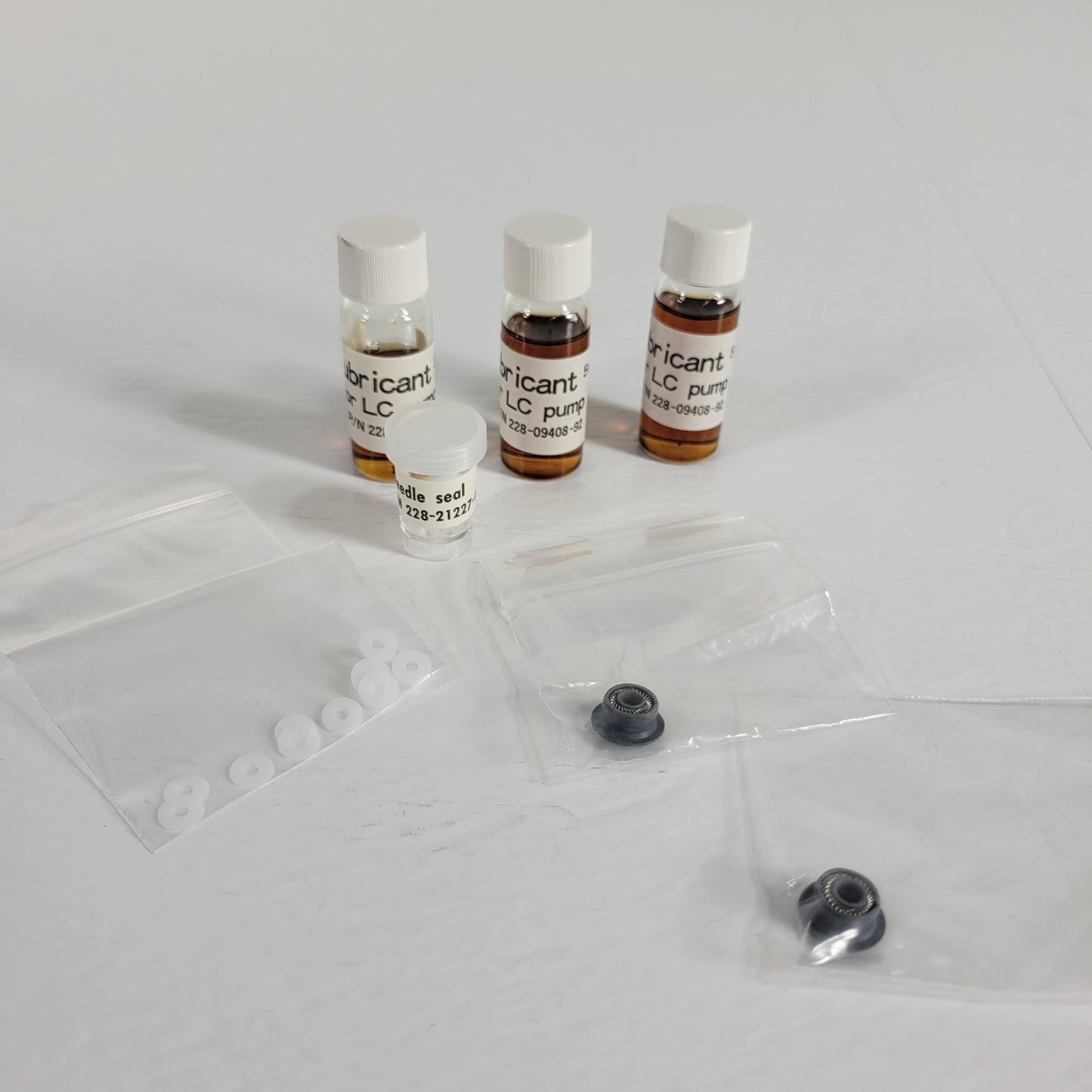 SHIMADZU Three 2280940892 Lubricants, 2282122791, 2283514500, 10 PTFE Diaphragms