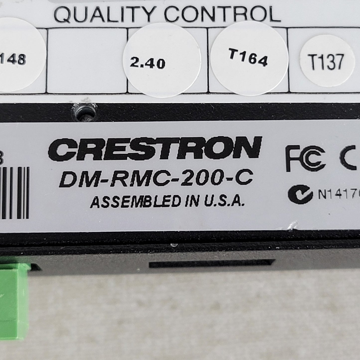 CRESTRON DMRMC200C DM Room Controller Supply & Cable, HDMI, LAN, 3.5mm Audio L&R