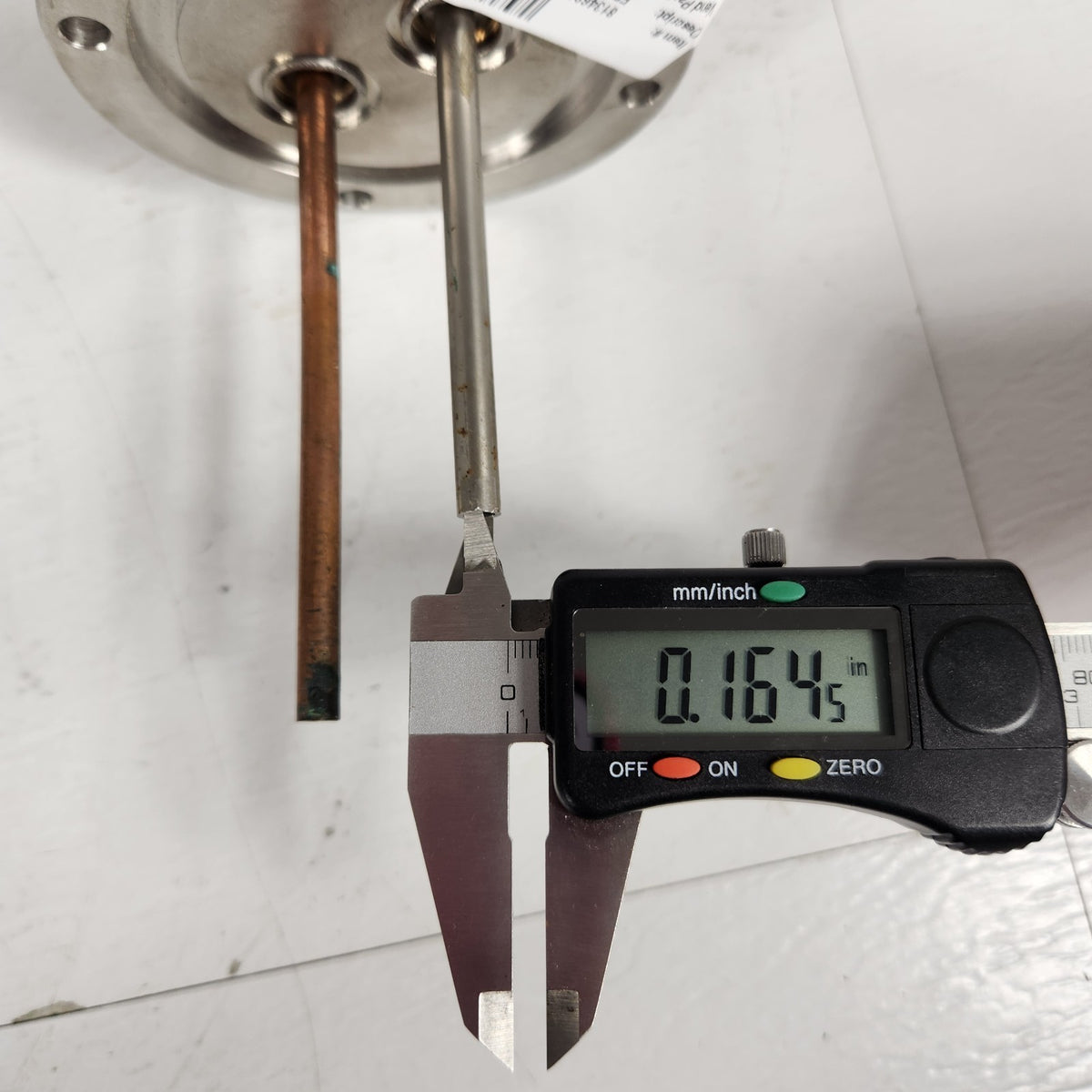 032008200 Ion Mill 4" Flange Gas & Copper Electrical Vacuum Feedthrough