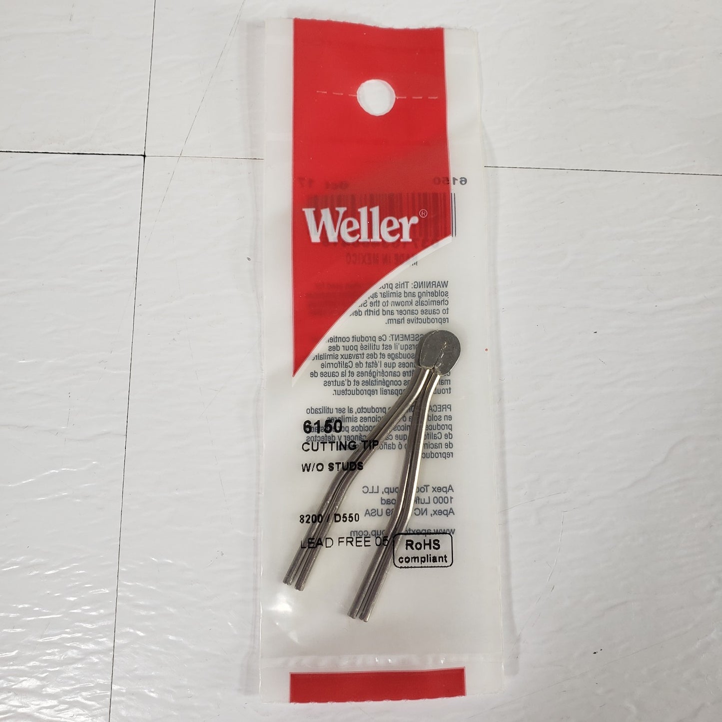 Weller 6150 Cutting Soldering Gun Tips Lot of 2 Packs 4 Tips 8200 D550 D650