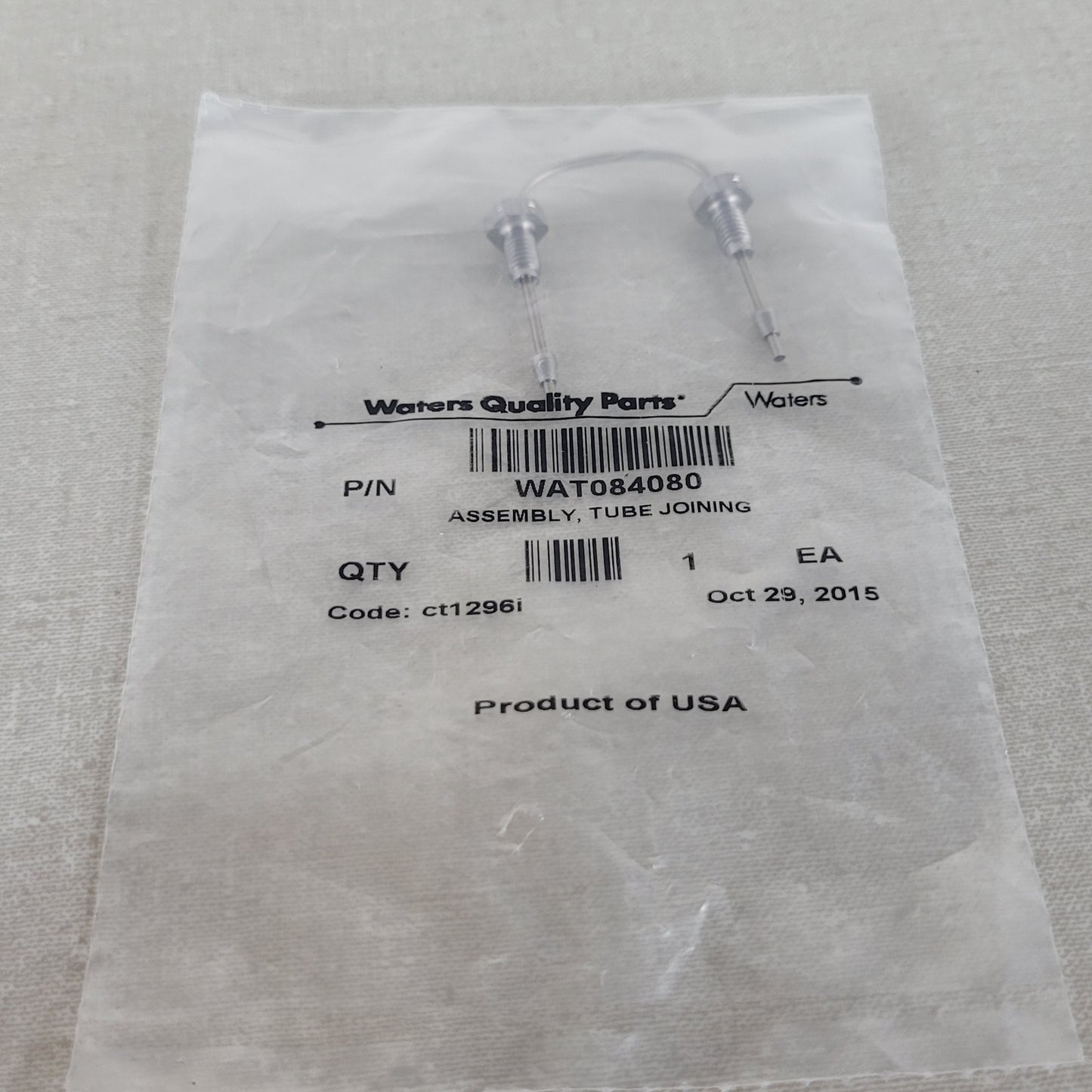 Waters WAT084080 Stainless Steel Column Joining Tube Assembly HPLC Connector