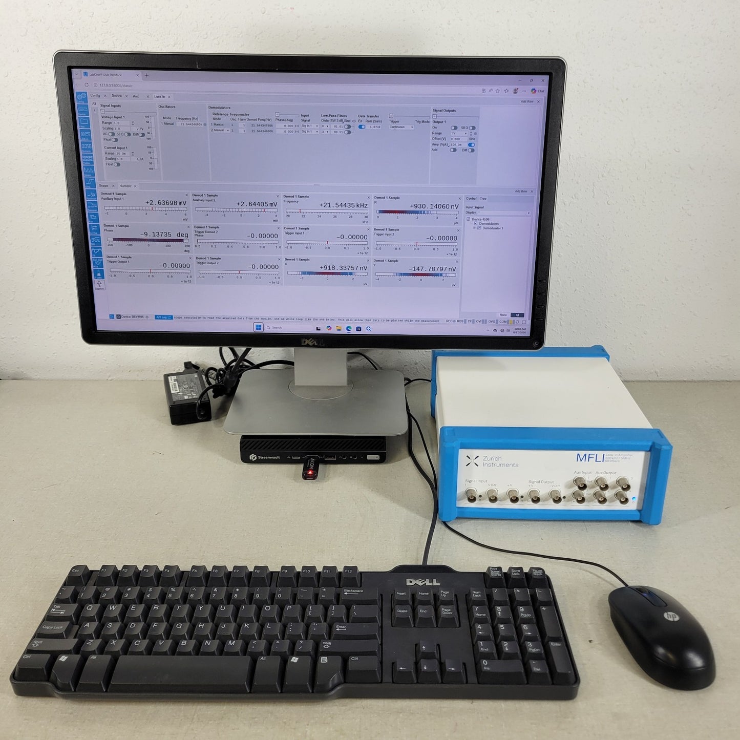 Zurich Instruments MFLI 500kHz Digital Lock-In Amplifier LabOne Software PC