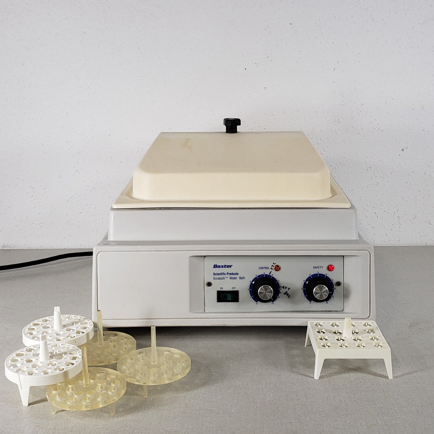 TESTED Baxter Scientific N2975-14 Dura Bath w/6 Plastic 0.46" ID Sample Holders