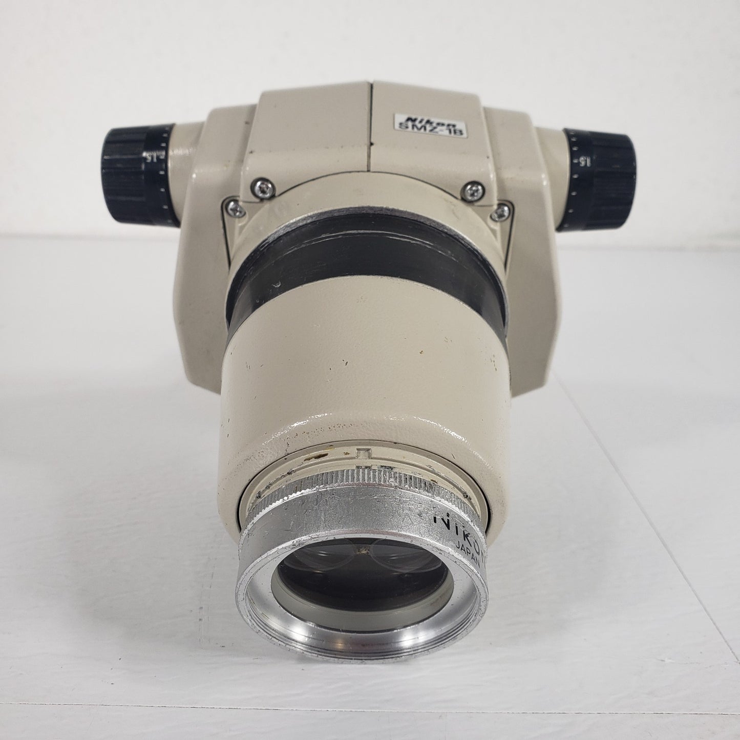 TESTED Nikon SMZ-1B Stereo Zoom Microscope 4-17.5x Magnification Head w/ Eyepiec