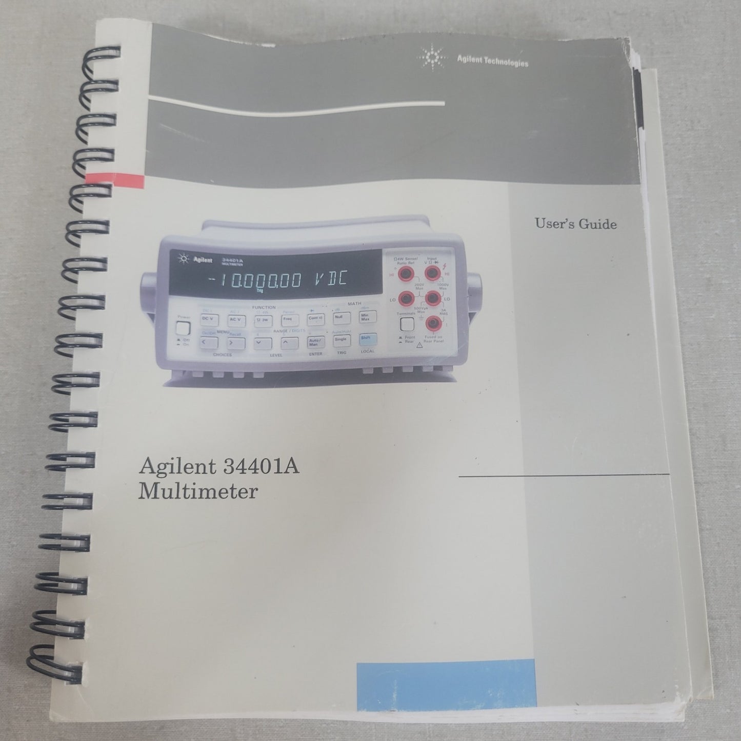 HP 34401-90004 34401A Digital Multimeter User's Guide Manual Edition 5 Original