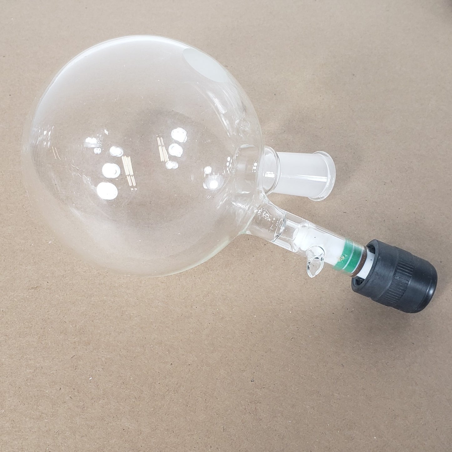 Lot of 3 Chemglass AF-0529-07/0094-04 Airfree Round Bottom Flasks 1000/500mL