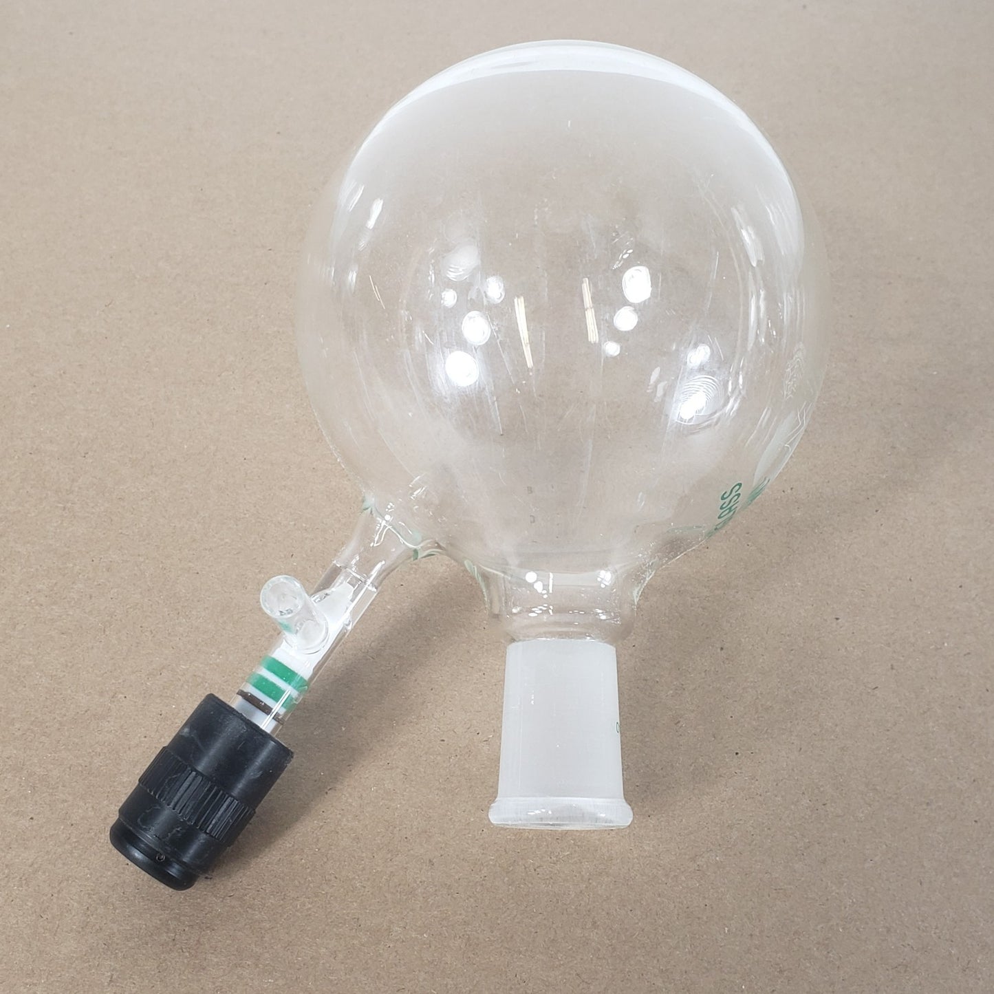 Lot of 3 Chemglass AF-0529-07/0094-04 Airfree Round Bottom Flasks 1000/500mL