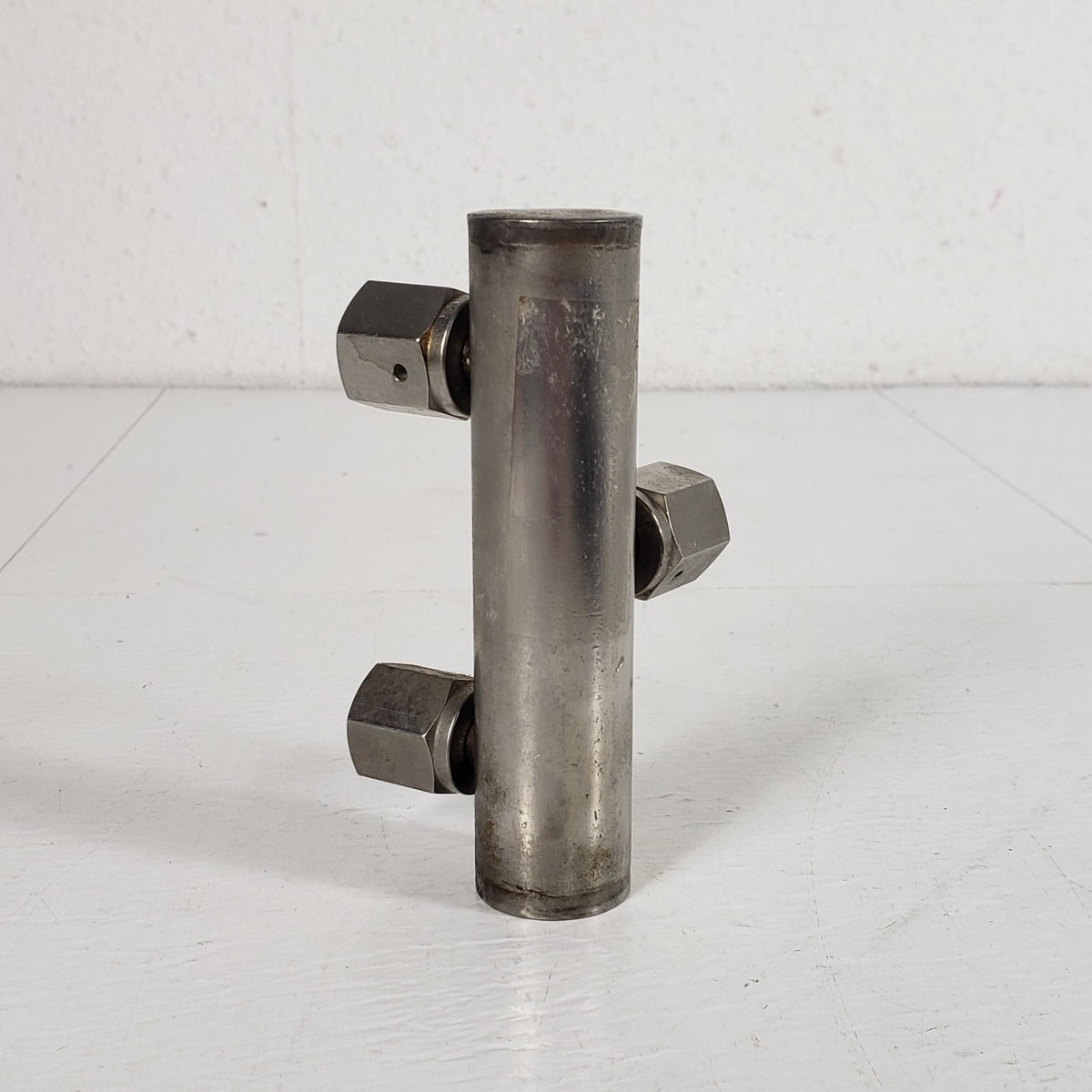 3-Port Stainless Steel Gas Vacuum Manifold 1/4" Female VCR Face Seal Connections