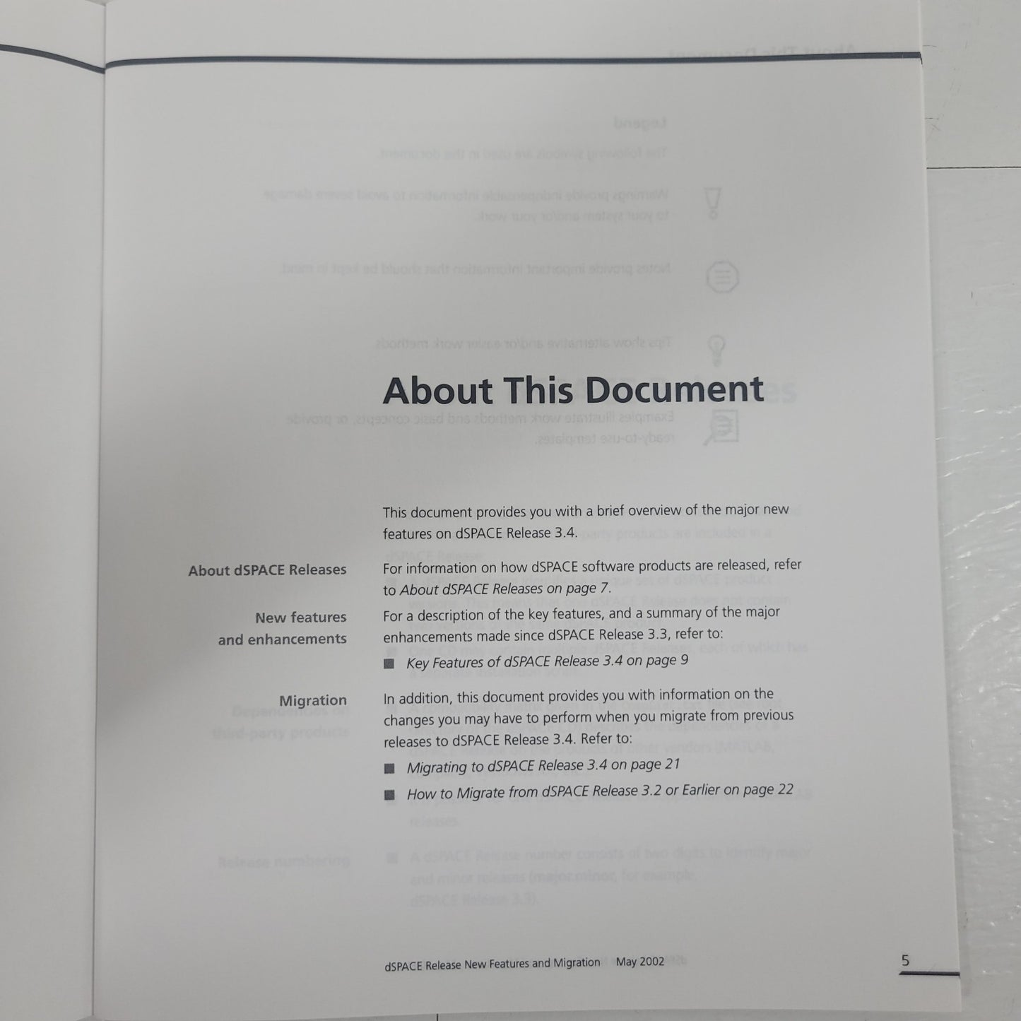 dSPACE Release 3.4 New Features & Migration RCP HIL Software Manual May 2002