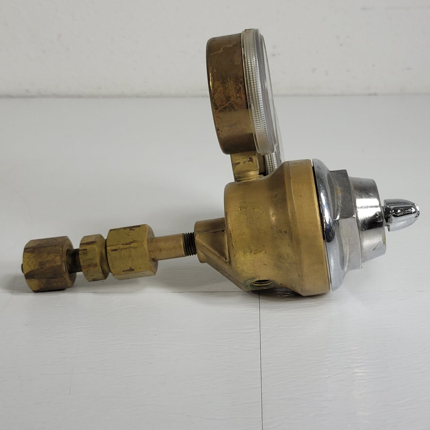 Union Carbide PUROX CGA-540 Oxygen Regulator Dual Gauge Brass Welding Gas