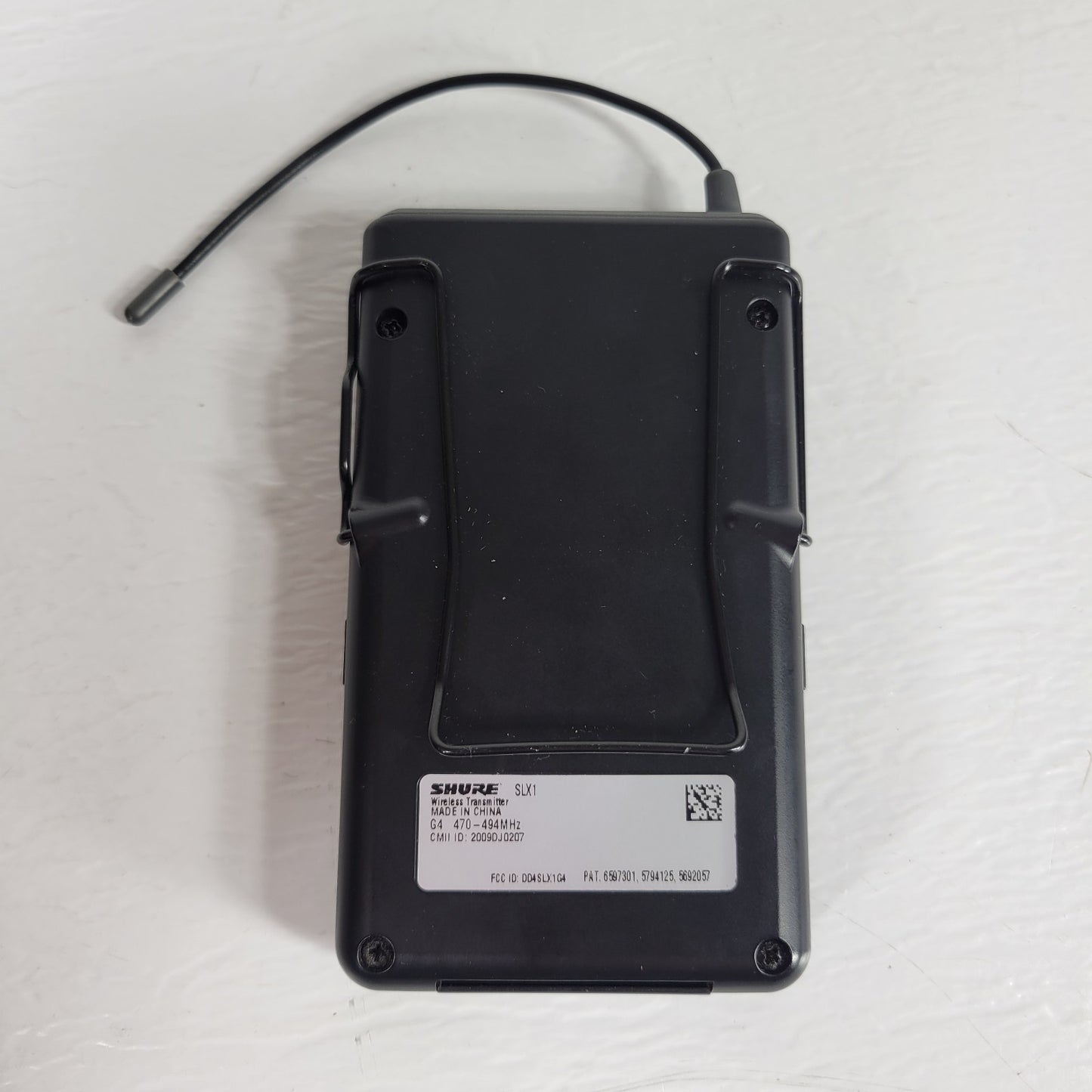 SHURE SLX1 G4 470-494MHz Wireless Bodypack Microphone Transmitter
