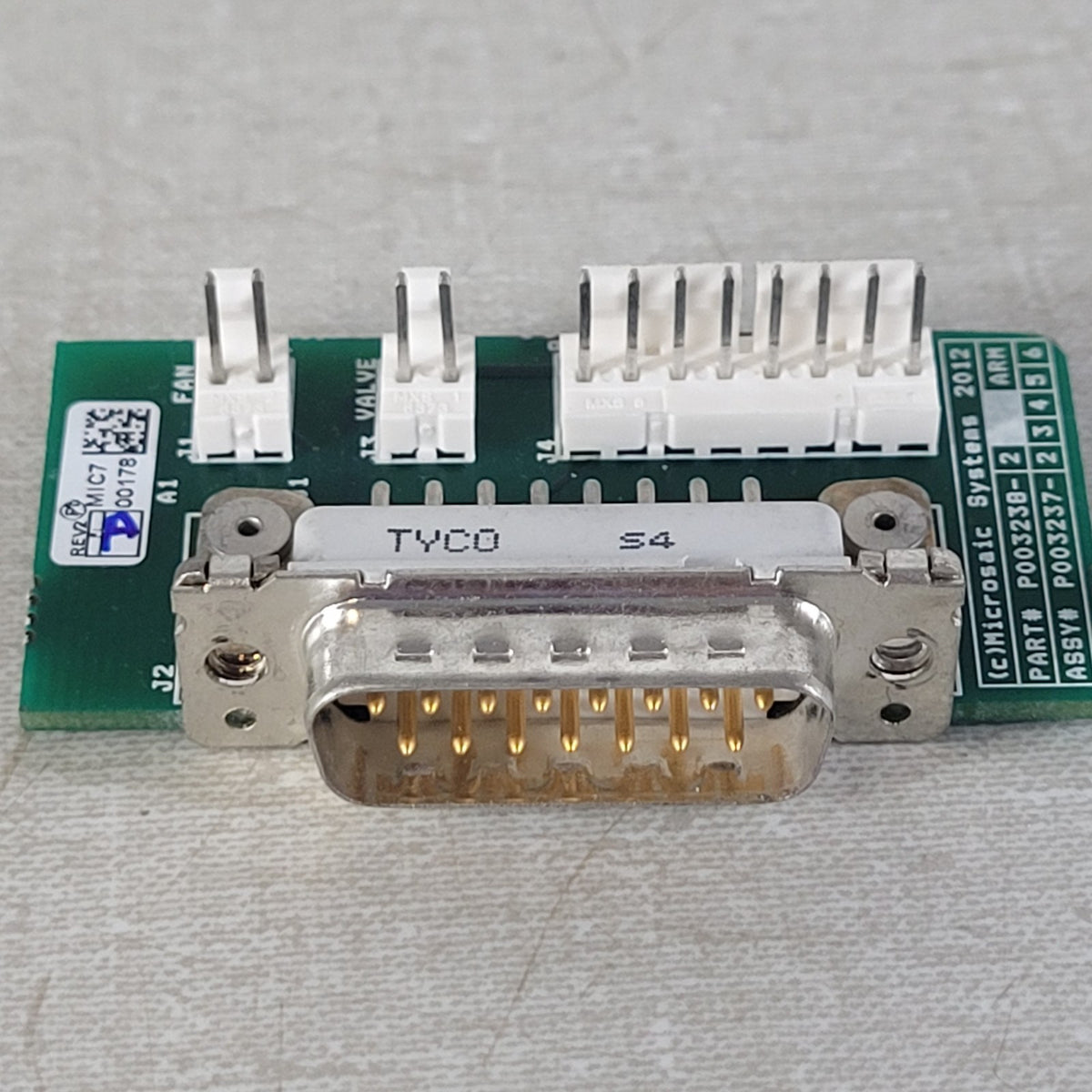 Microsaic P003238-2 P003237-2 Pfeiffer HiPace Turbo Pump DB15 Interface PCB