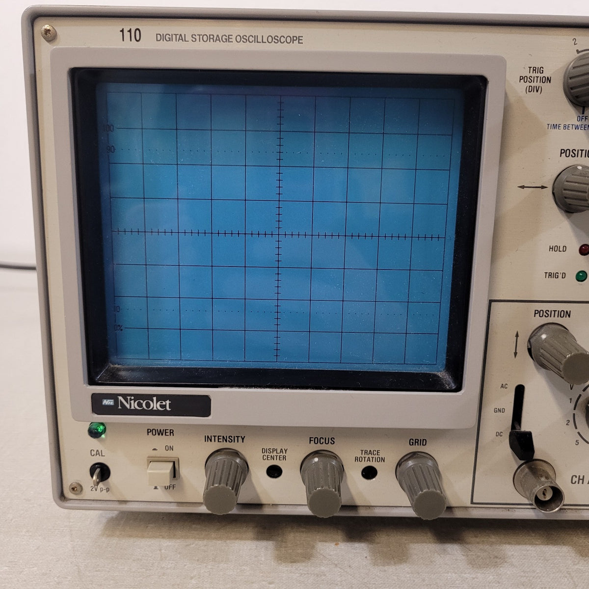 TESTED Nicolet 110 2-Channel Digital Storage Oscilloscope DSO Vintage