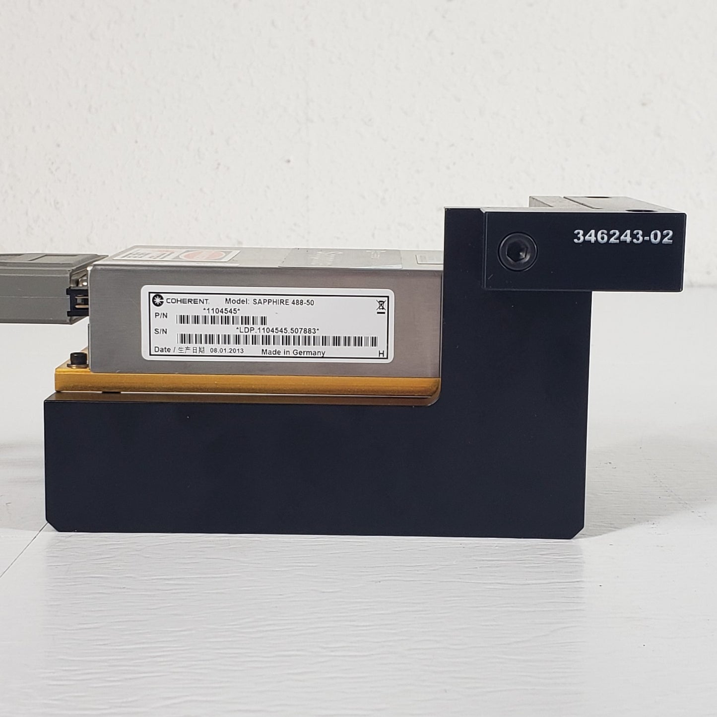 TESTED Coherent Sapphire 488-50 CW 488nm 50mW Laser w/ PSU Controller 9726