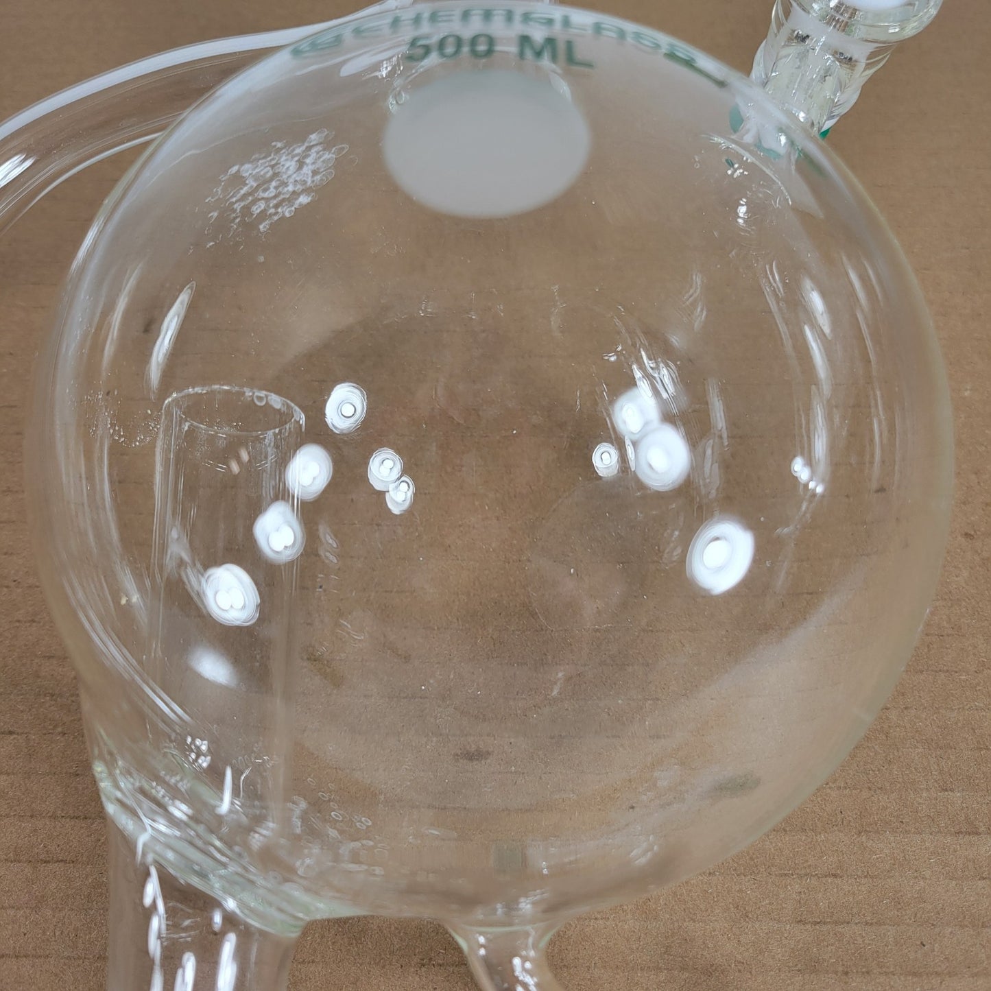 Chemglass CG-1233-03 500mL Modified Solvent Distilling Head 24/40 Glassware