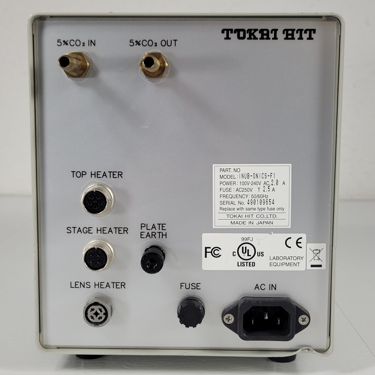 Tokai Hit INUB-ONICS-F1 Top Stage Incubation Heater System for Microscopes