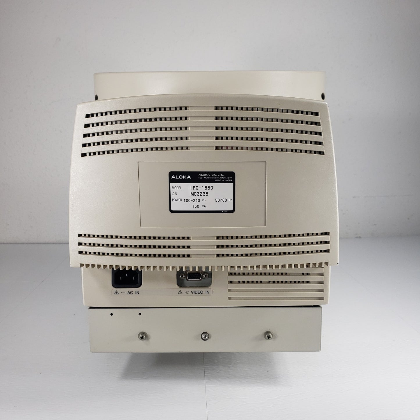 ALOKA IPC1550 CRT Monitor For Retro Games/General Usage, DeGaussing, No Base