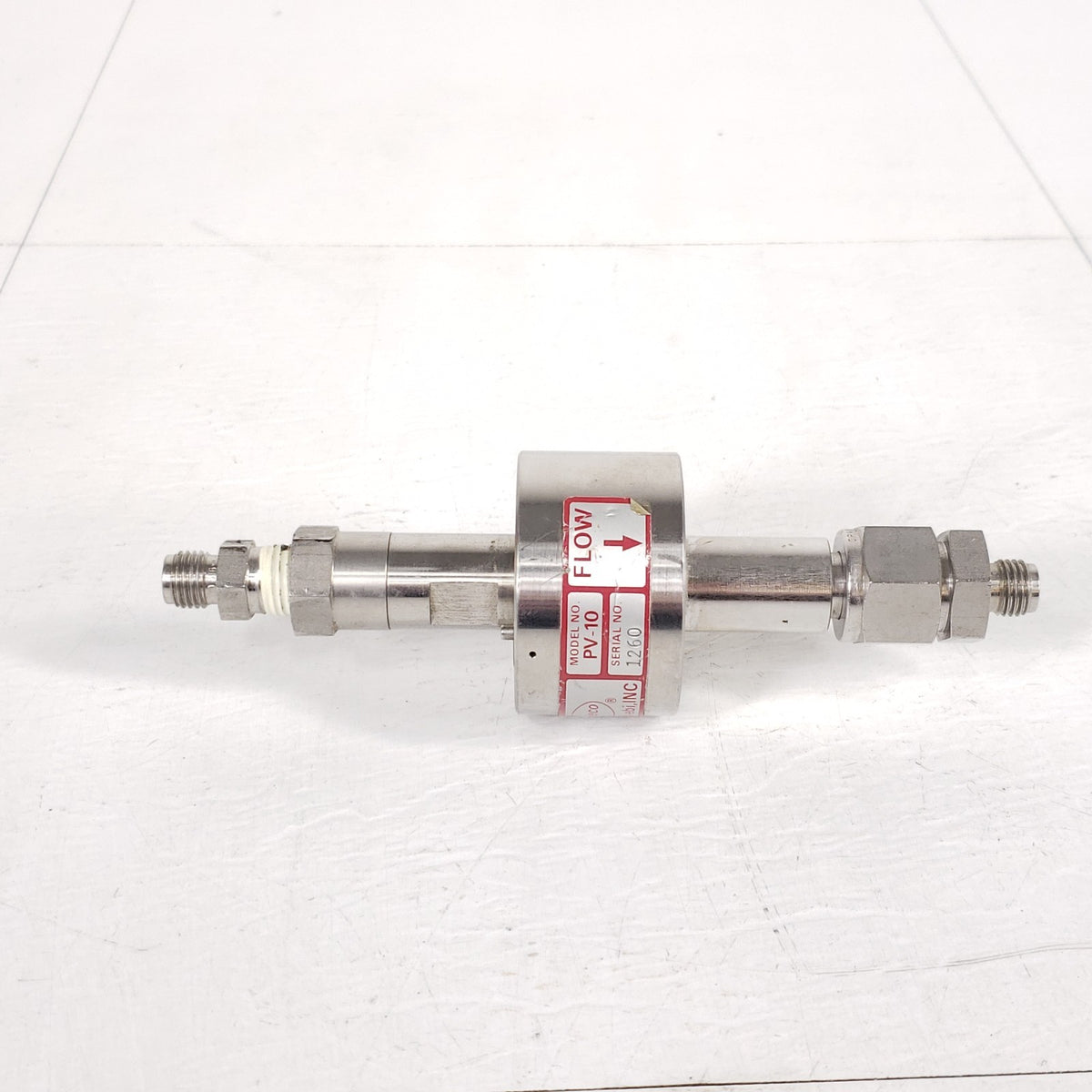 Veeco-EBI PV-10 Piezoelectric Gas Leak Valve High Vacuum 1/4" Fittings