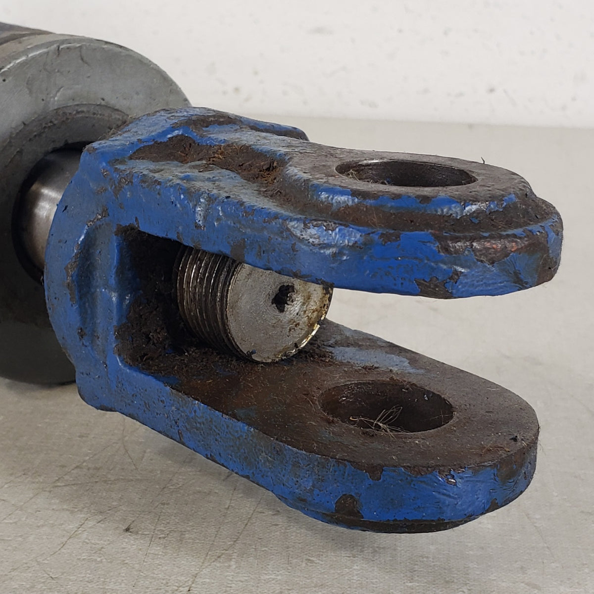 Pioneer Hydraulic Cylinder Ram w/ Quick Connect Coupler Blue Untested