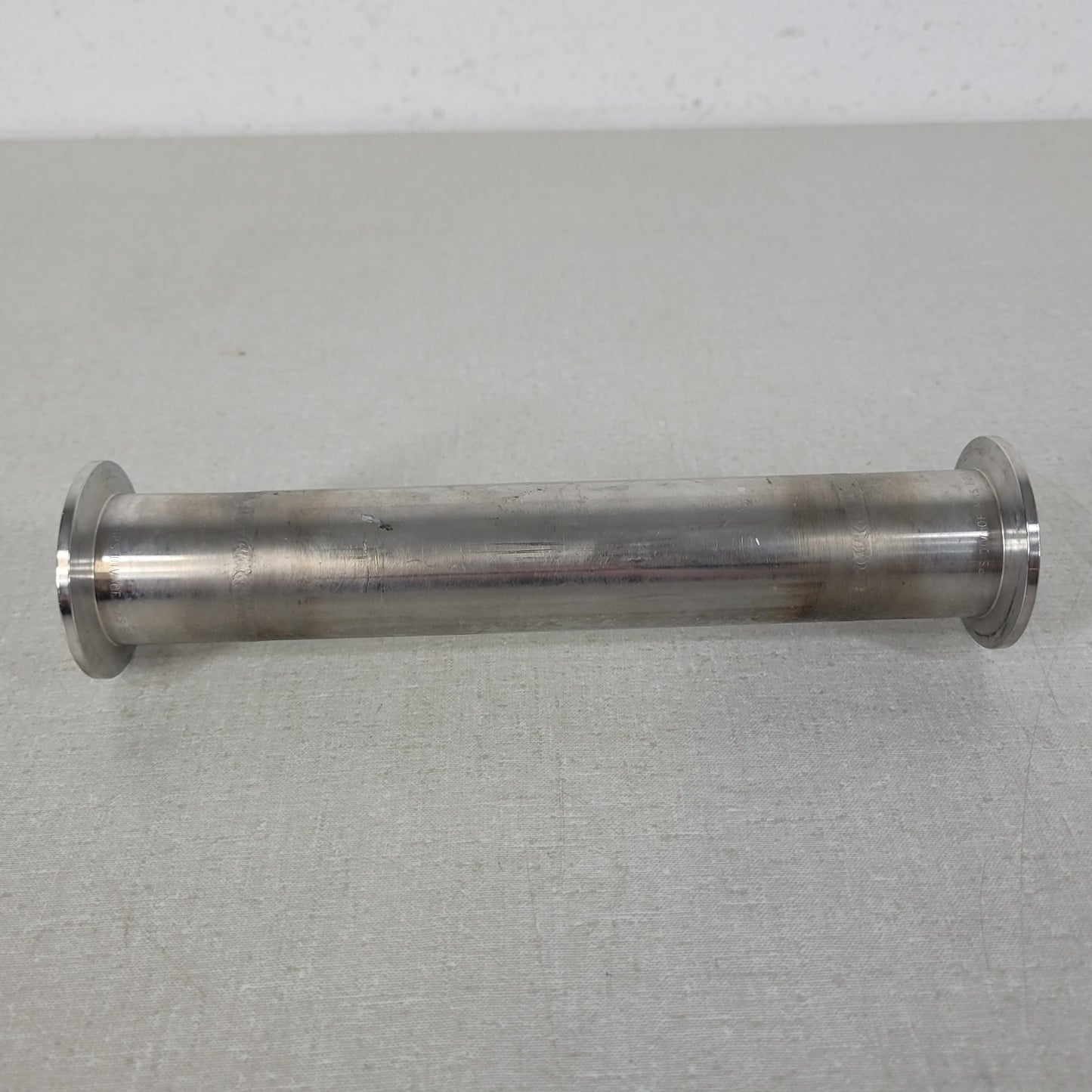 MKS KF40 NW40 QF40 9" Full Nipple Straight Tube High Vacuum Stainless Steel