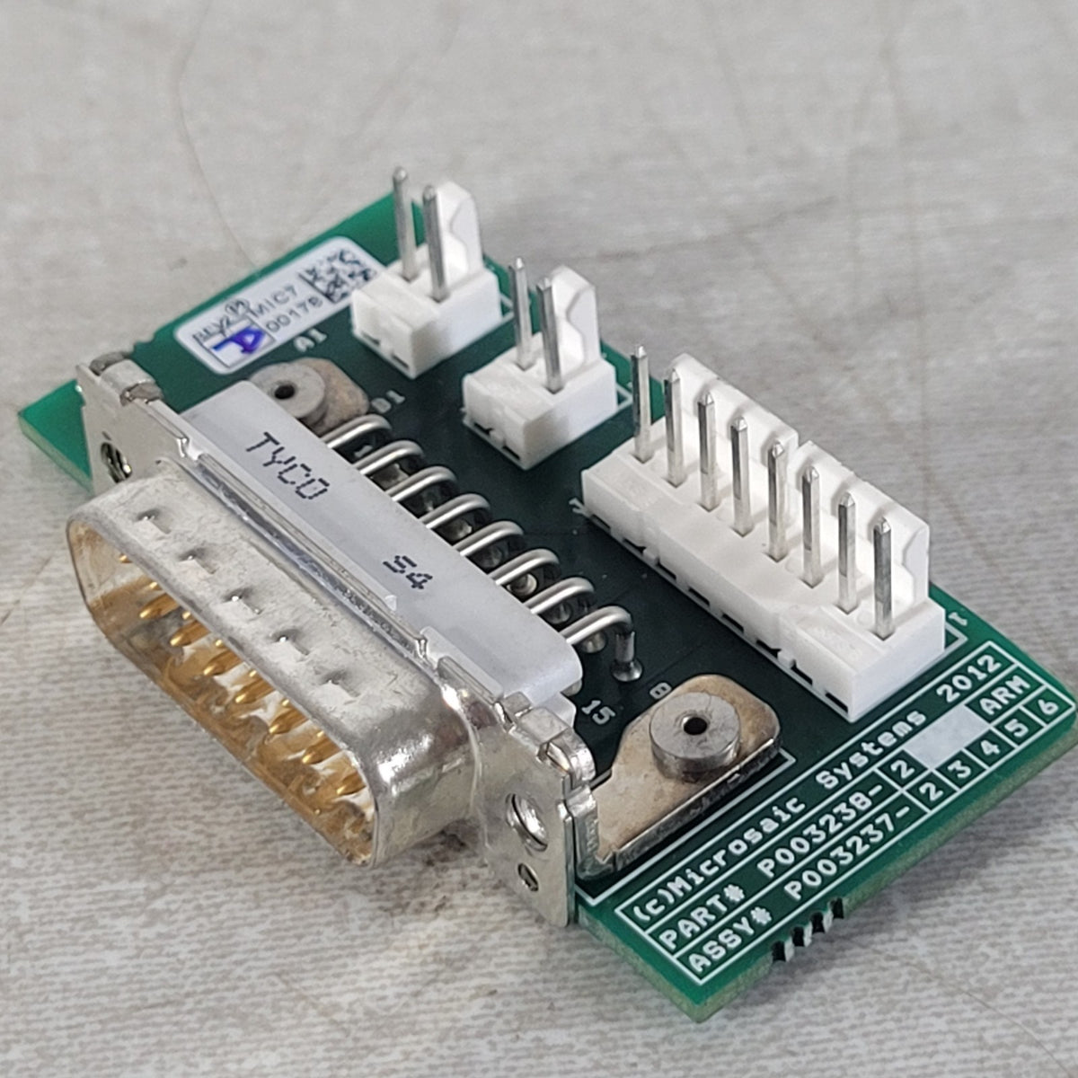 Microsaic P003238-2 P003237-2 Pfeiffer HiPace Turbo Pump DB15 Interface PCB