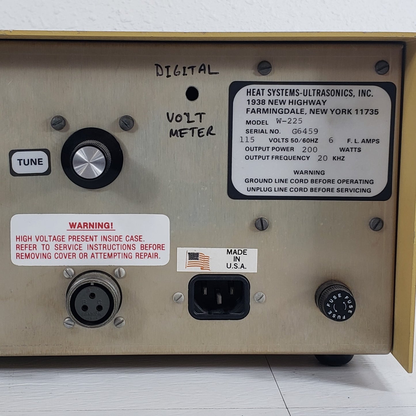 TESTED Heat Systems W-225 Sonicator Ultrasonic Processor 200W 20kHz Pulse