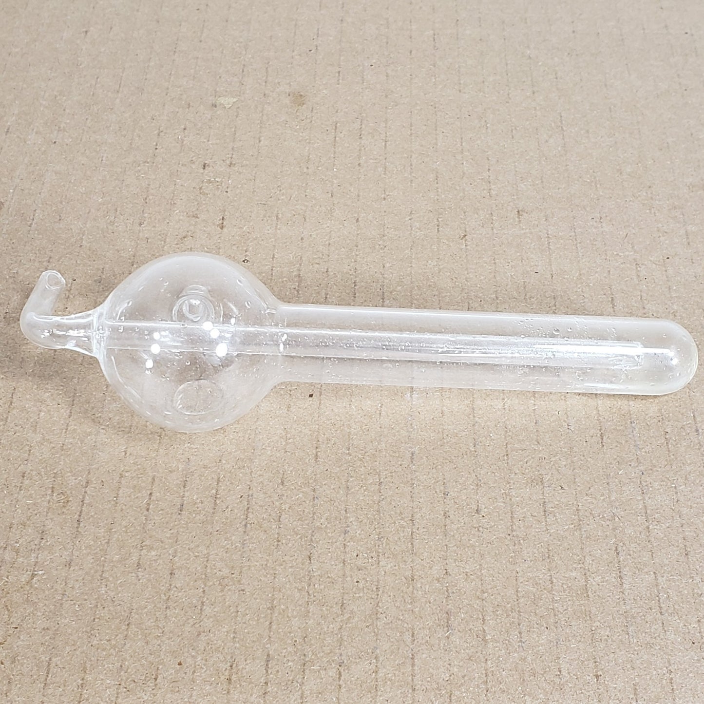 Unbranded Glass Micro Gas Bubbler System 1/4" Straight Tube Inlet ~7" Tall