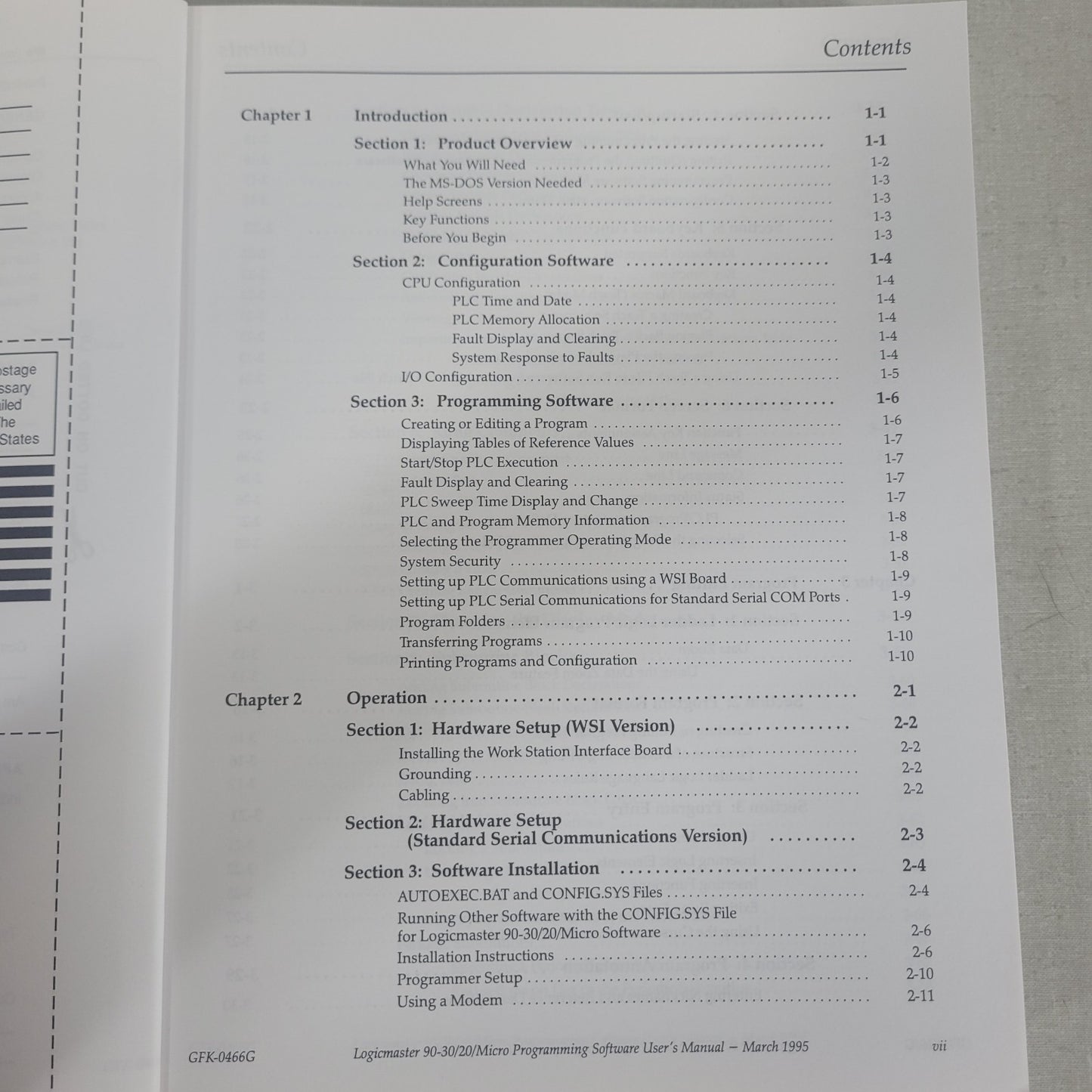 GE Fanuc GFK-0466G Logicmaster 90 Series 90-30/20/Micro Programming User Manual