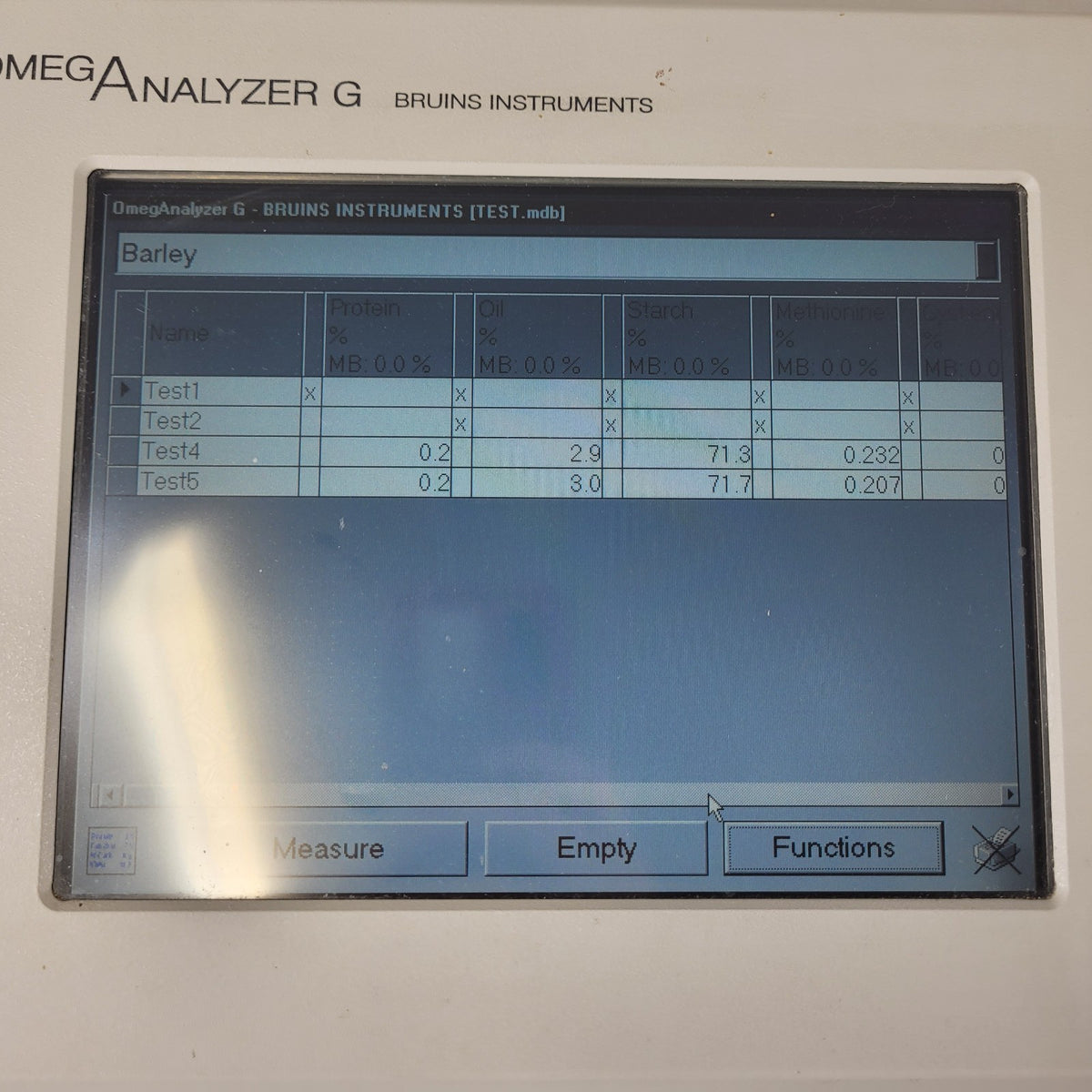 TESTED Bruins OmegAnalyzer G NTEP NIR Grain Seed Protein Moisture Analyzer
