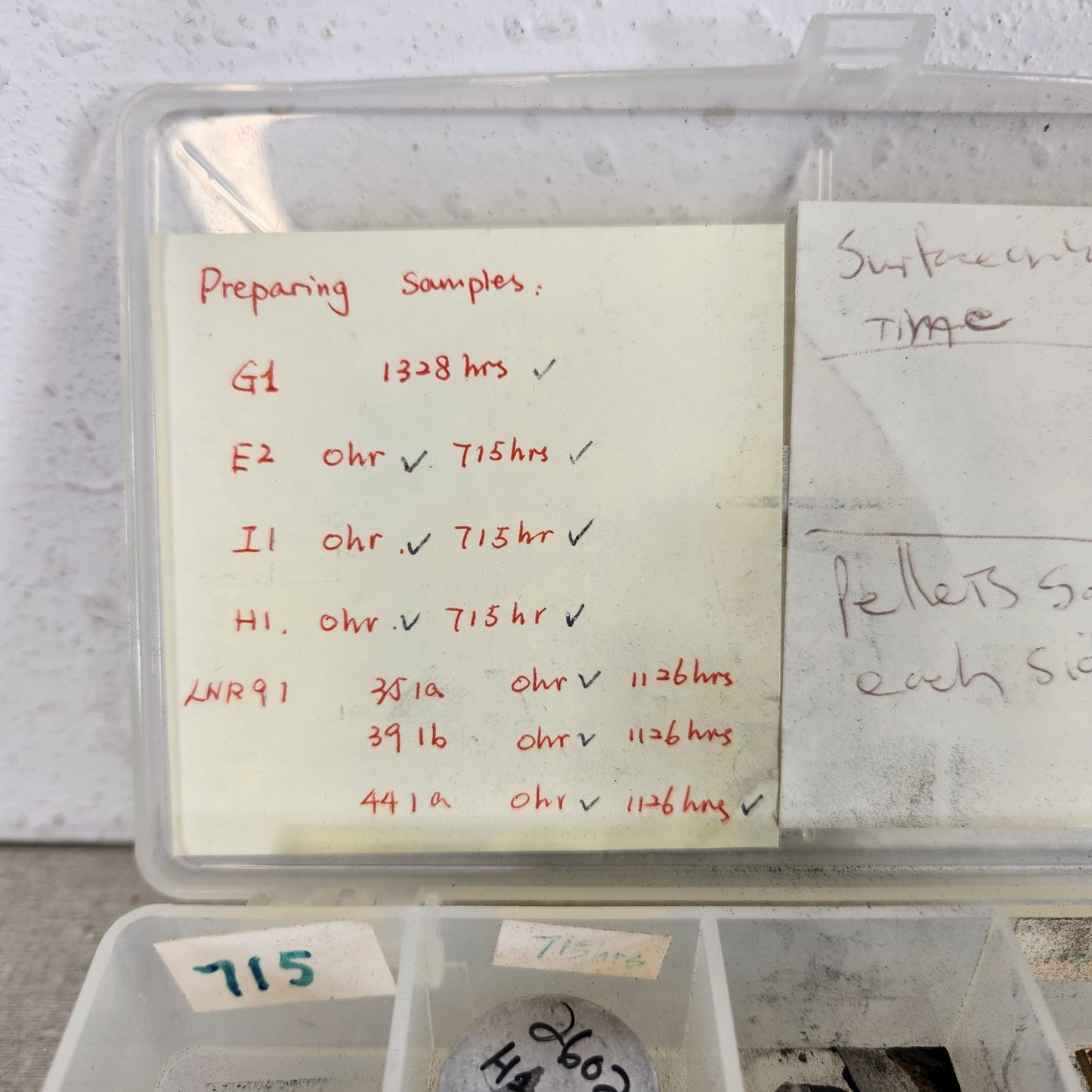 LOT 9 Prepared SEM Metallography Specimens Sputter Coated Research Test Samples