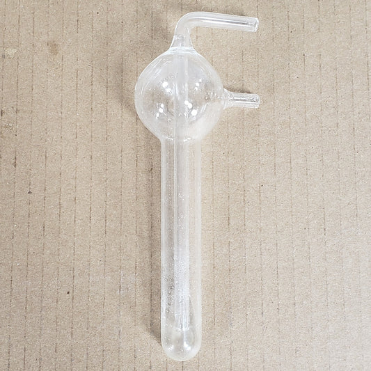 Unbranded Glass Micro Gas Bubbler System 1/4" Straight Tube Inlet ~7" Tall