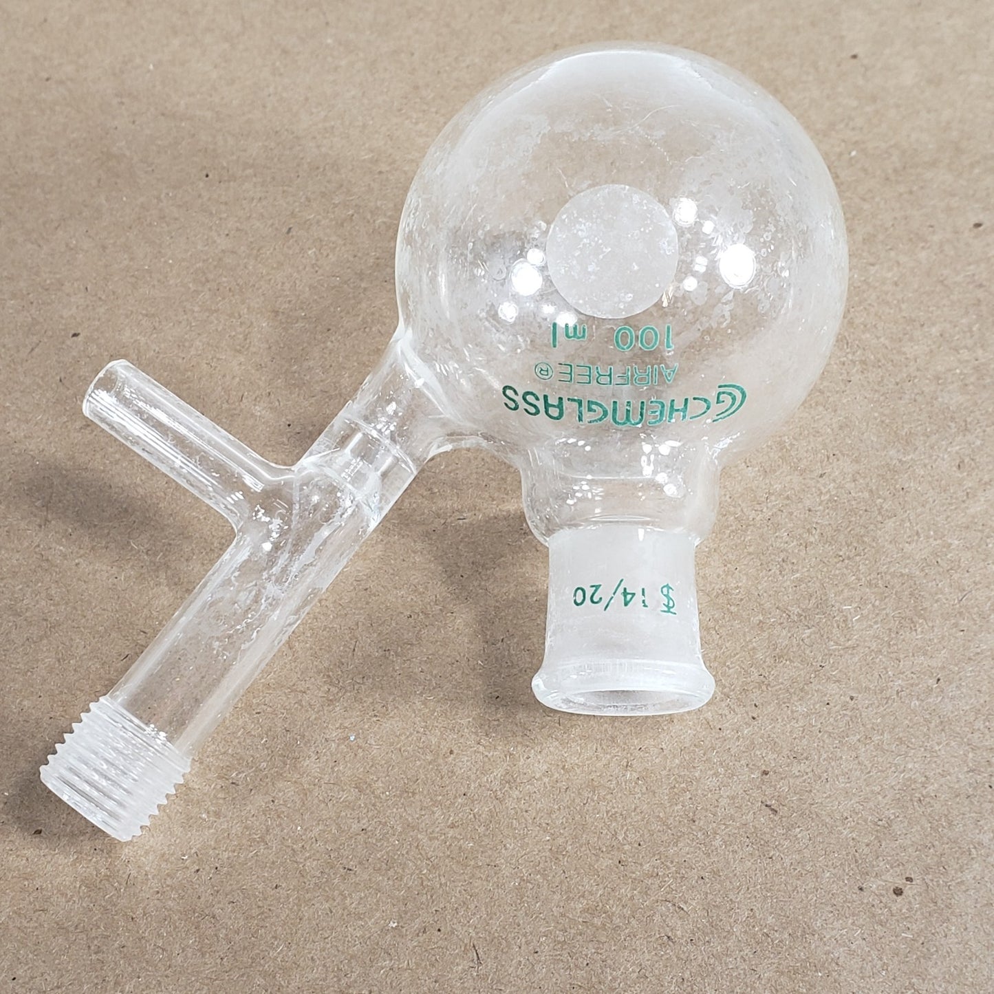 Lot of 3 Chemglass AF-0529-04/02 250/100mL Round Bottom Flasks CN 24/40 14/20