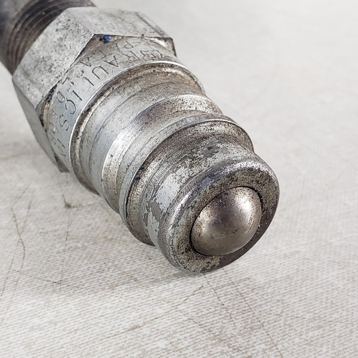 Pioneer Hydraulic Cylinder Ram w/ Quick Connect Coupler Blue Untested