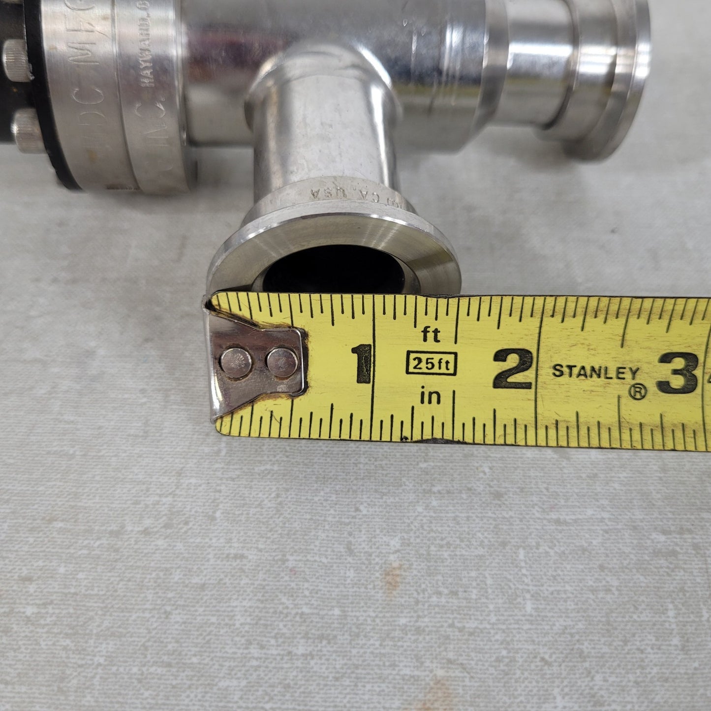 MDC 311073 KAV-100-P KF25 NW25 Pneumatic NC SS High Vacuum Angle Valve Tested