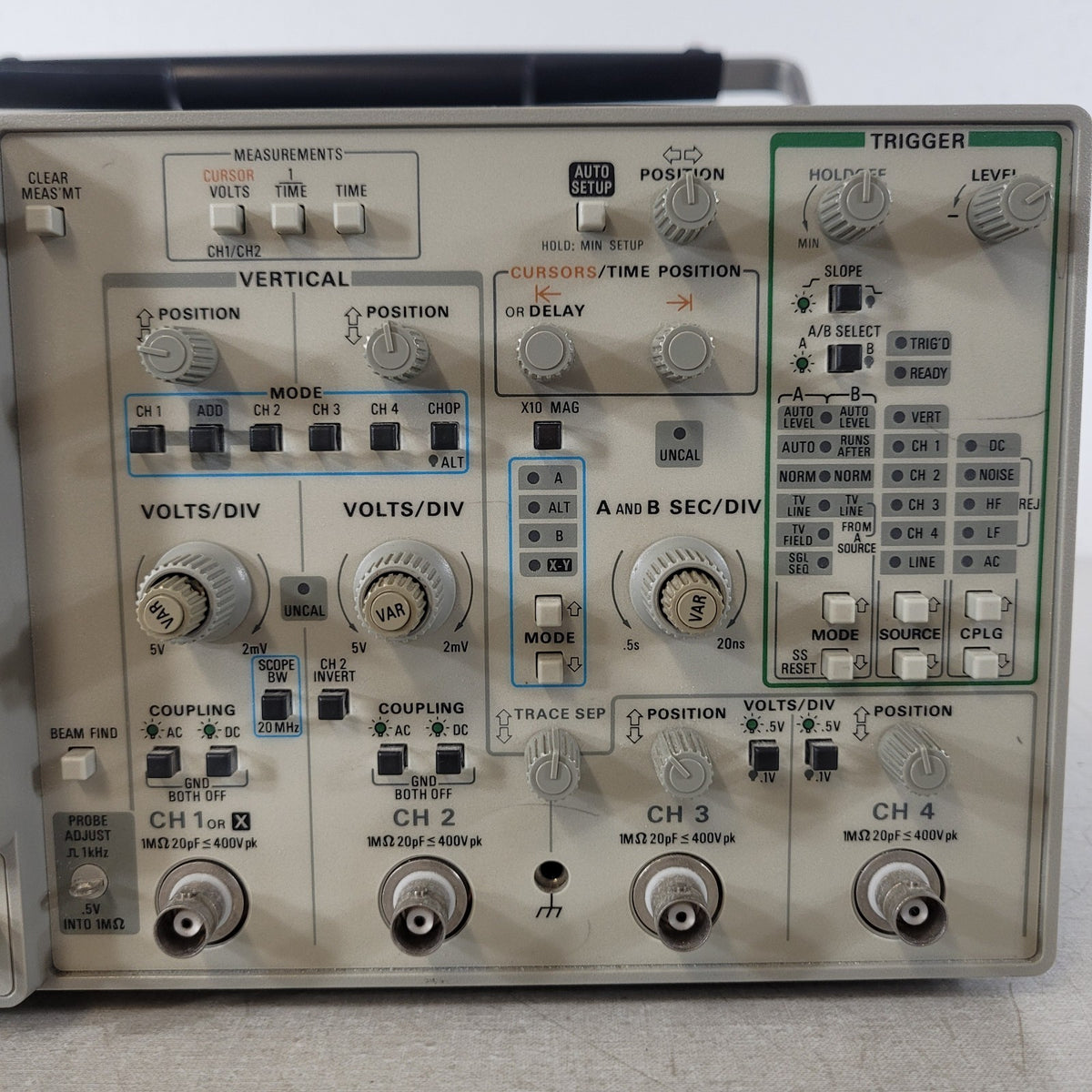 TESTED Tektronix 2245A 100MHz 4-Channel Analog Oscilloscope WORKING
