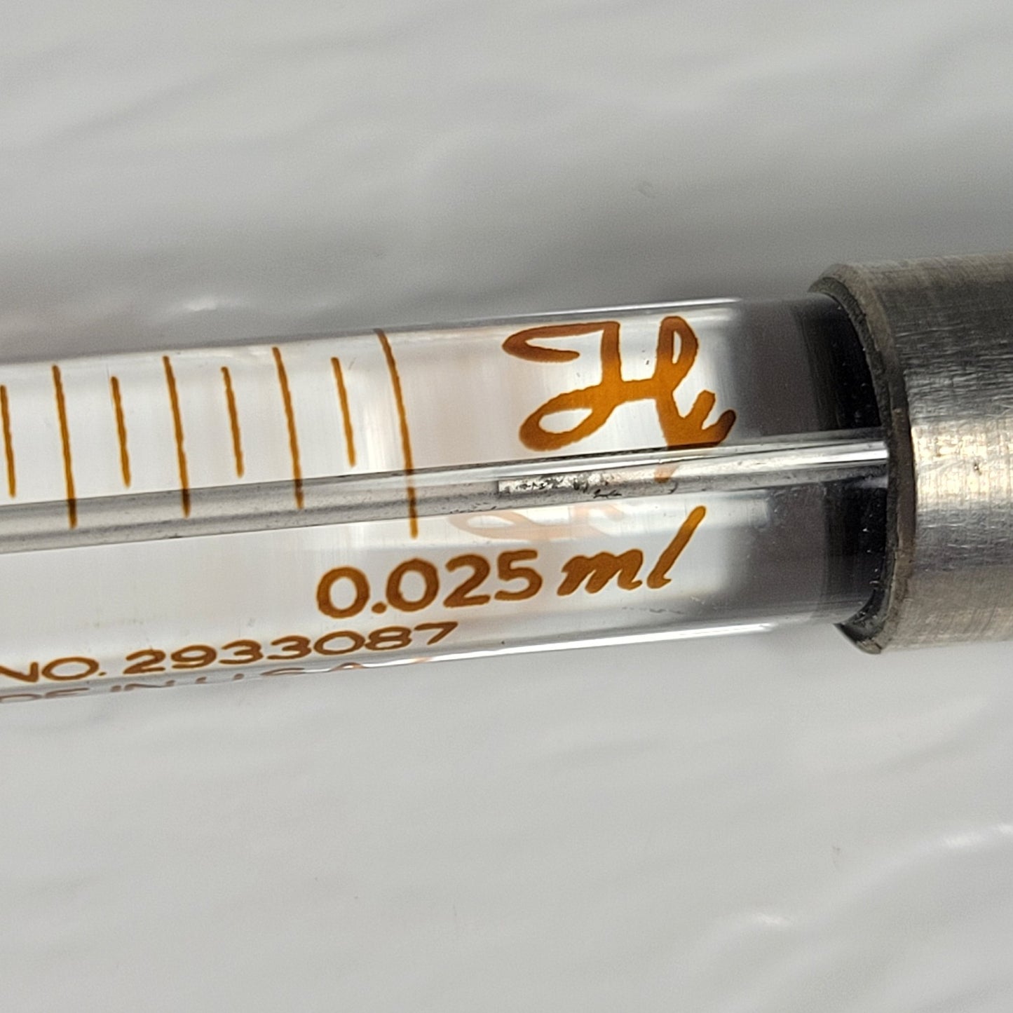 HAMILTON 84816 MICROLITER #802 0.025ml/25μl Srng Waters U6K
