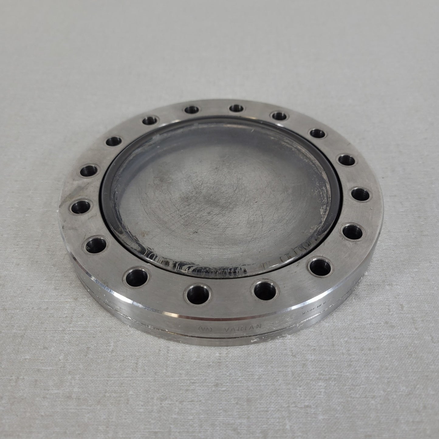 Varian Conflat DN100CF 4" Viewport Glass UHV Ultra High Vacuum SS Optical