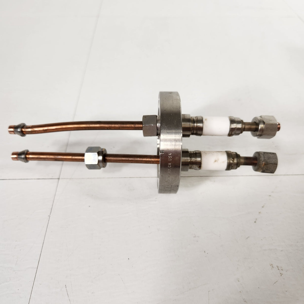 MDC 2.75" CF Dual 1/4" Swagelok Electrically Isolated Fluid Feedthrough