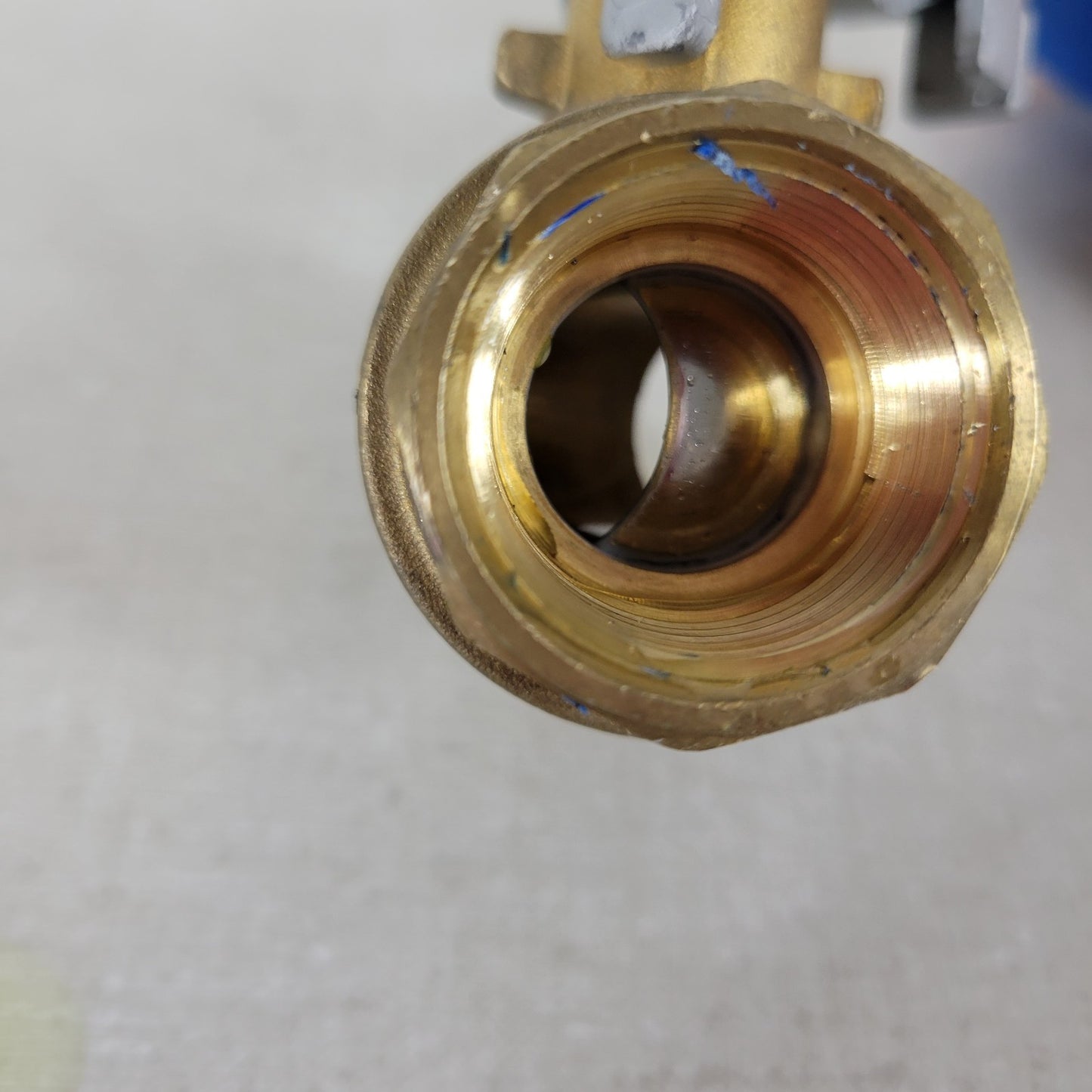 RuB S95E45 3/4" FNPT Brass Full Port Ball Valve 600 CWP Locking Handle