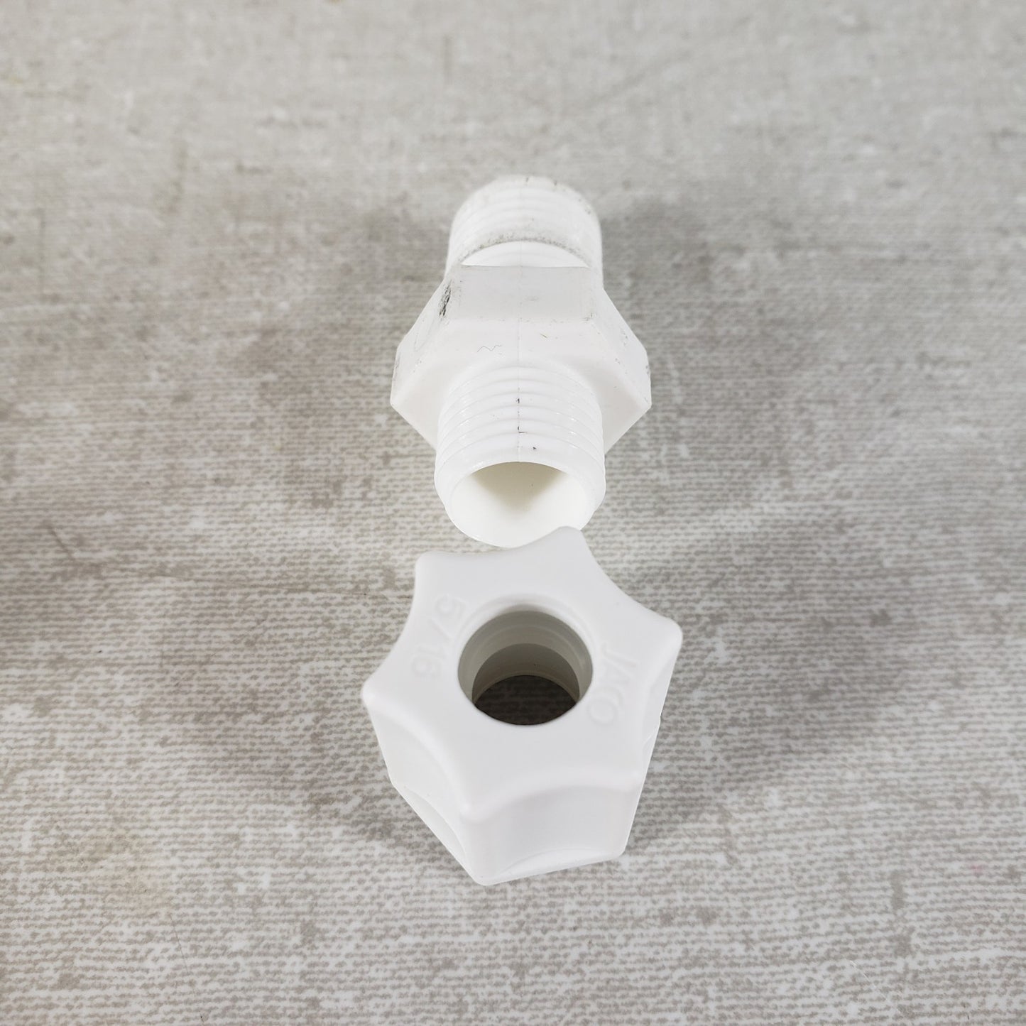 MCMASTER-CARR 5016K477 5/16" & 1/4" Polypropylene Hi-Pressure Comp. Fit, 3 Pack